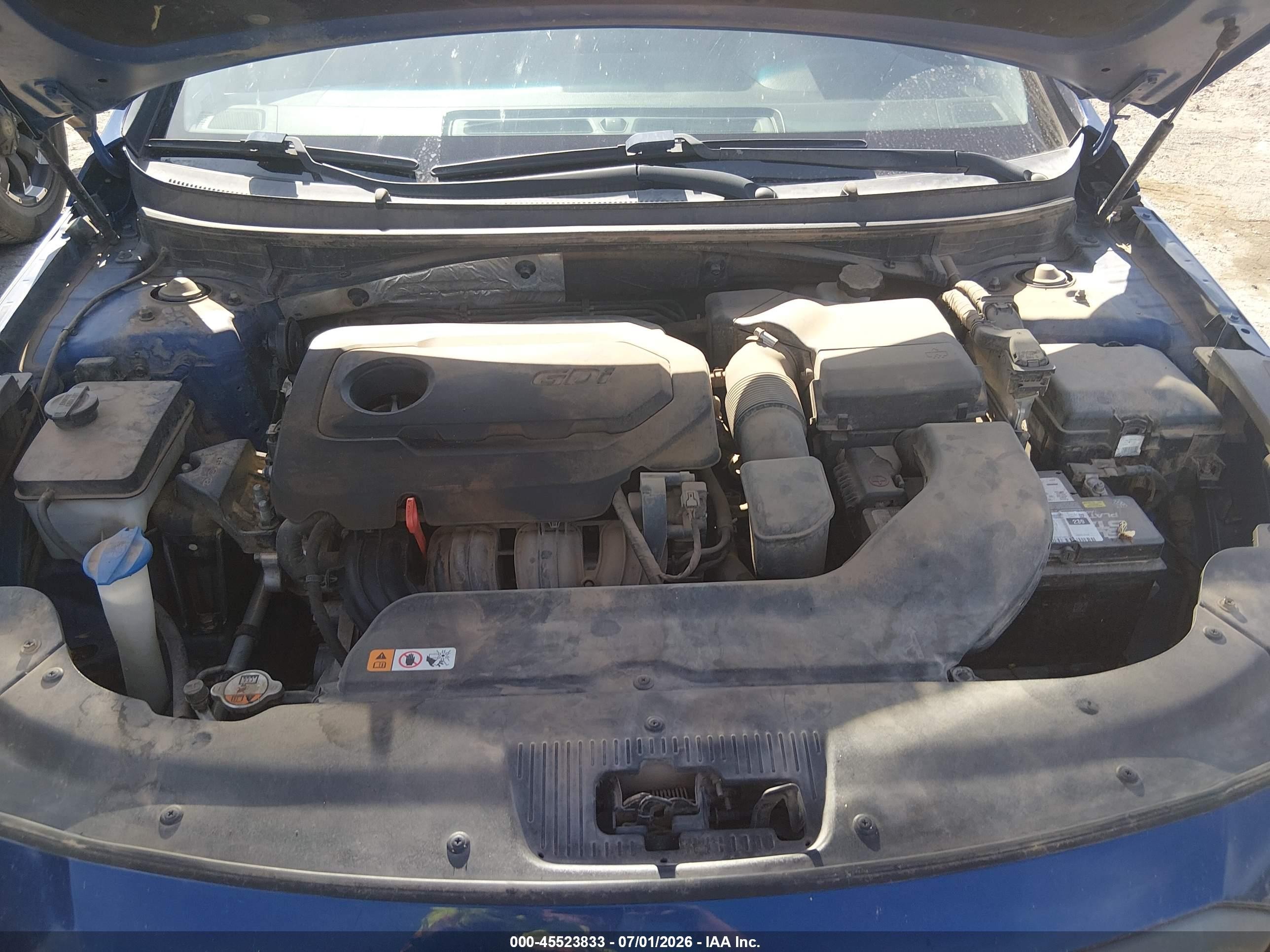 2015 Hyundai Sonata Sport Blue vin: 5NPE34AF9FH033386