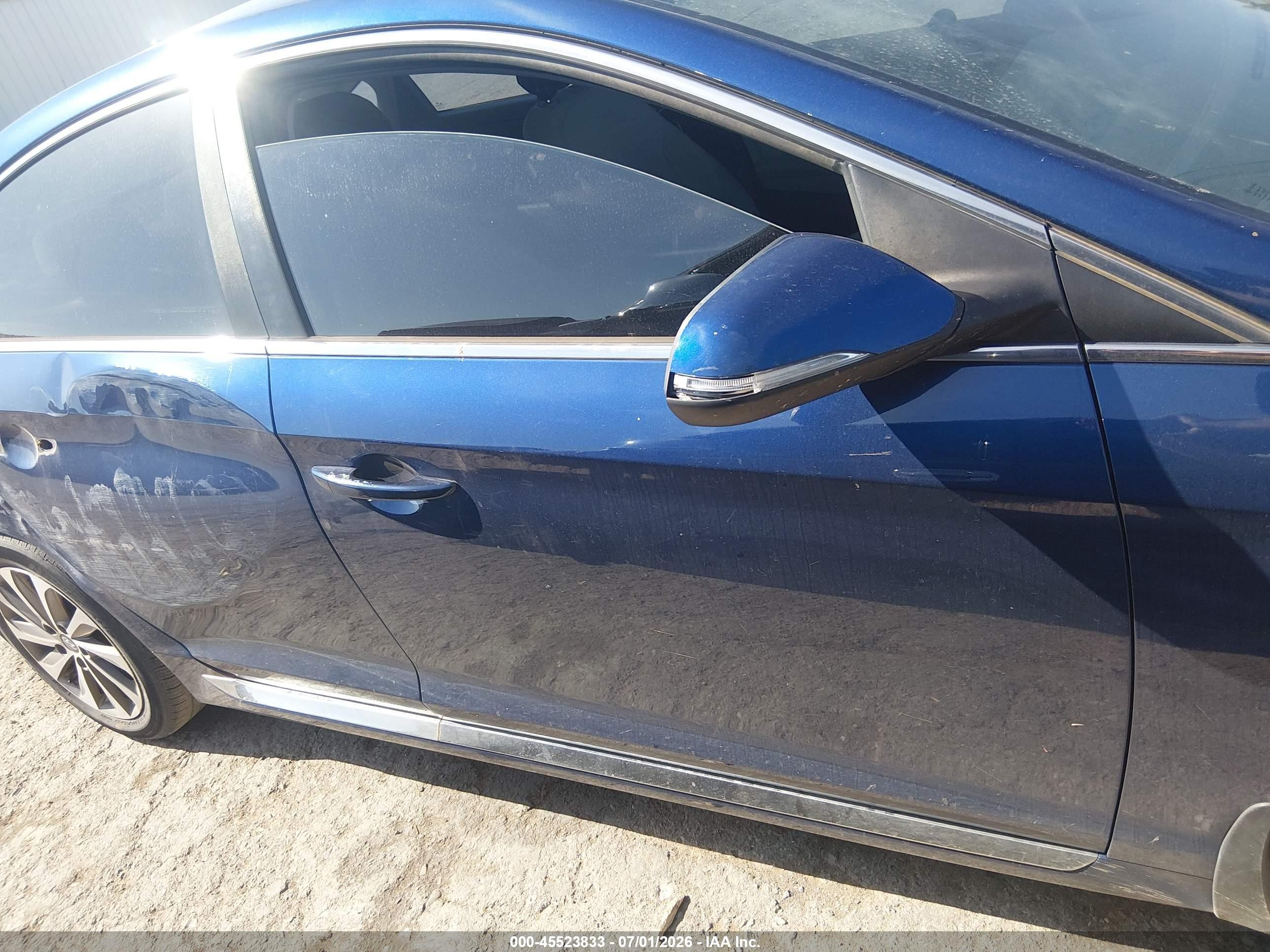 2015 Hyundai Sonata Sport Blue vin: 5NPE34AF9FH033386