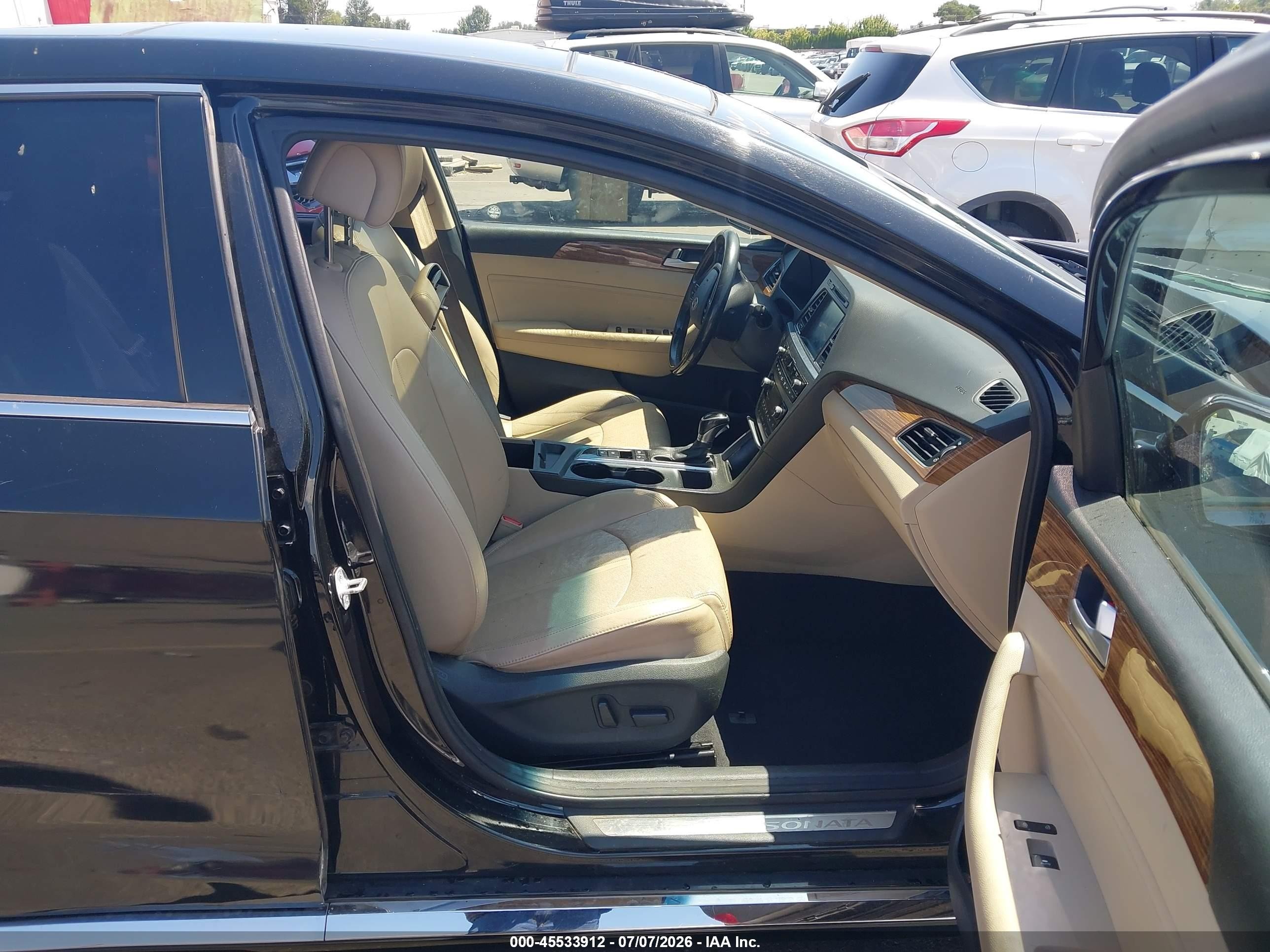 2015 Hyundai Sonata Limited Black vin: 5NPE34AF9FH033601