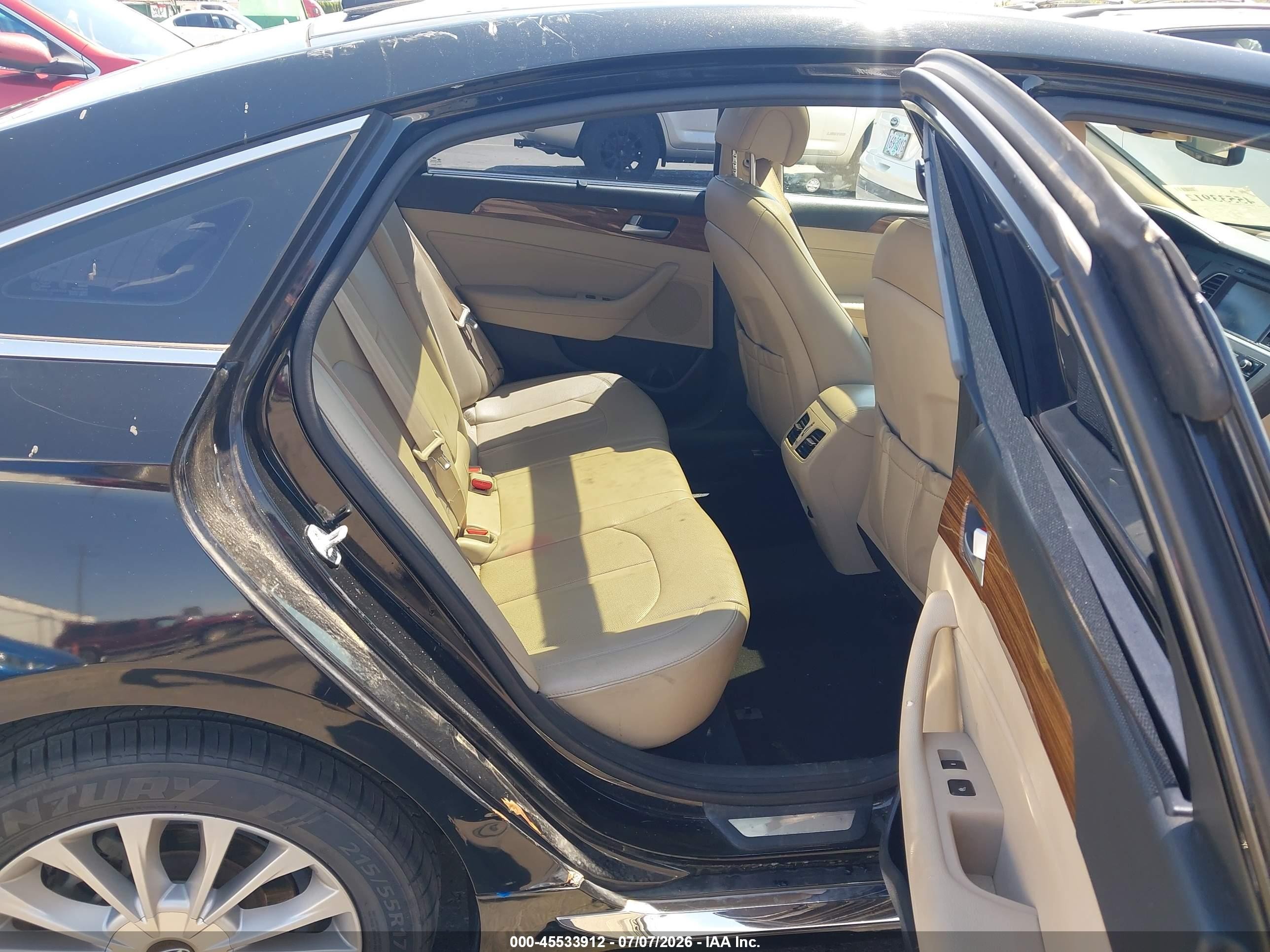 2015 Hyundai Sonata Limited Black vin: 5NPE34AF9FH033601