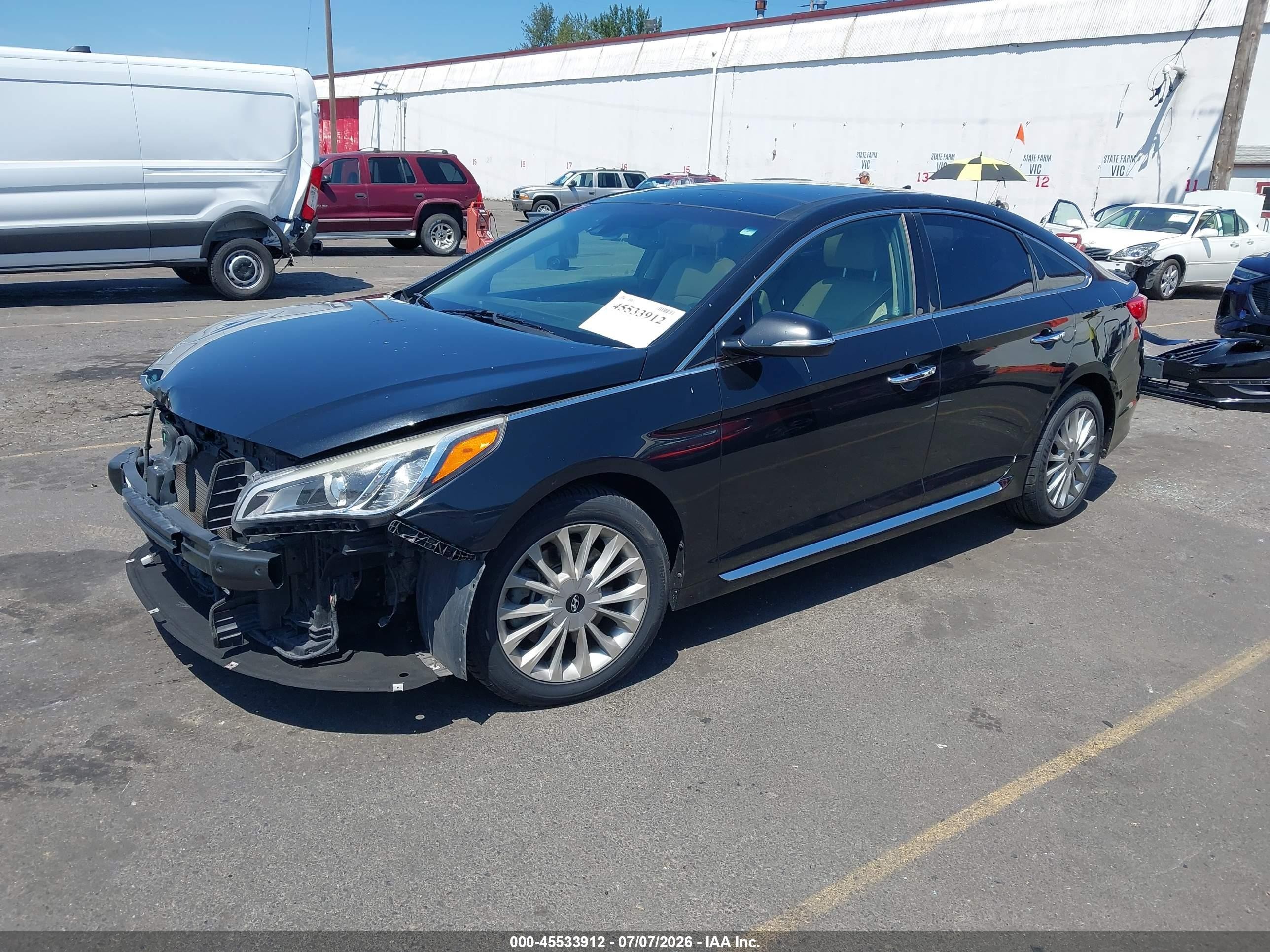 2015 Hyundai Sonata Limited Black vin: 5NPE34AF9FH033601