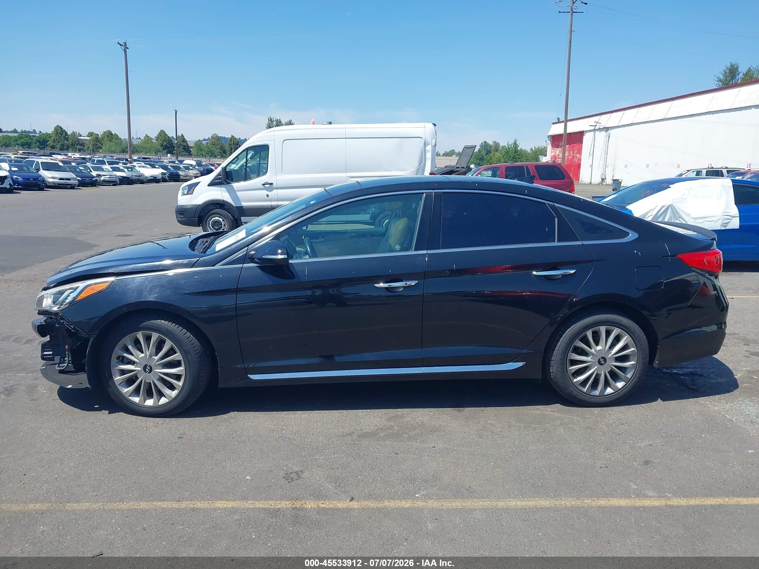 2015 Hyundai Sonata Limited Black vin: 5NPE34AF9FH033601