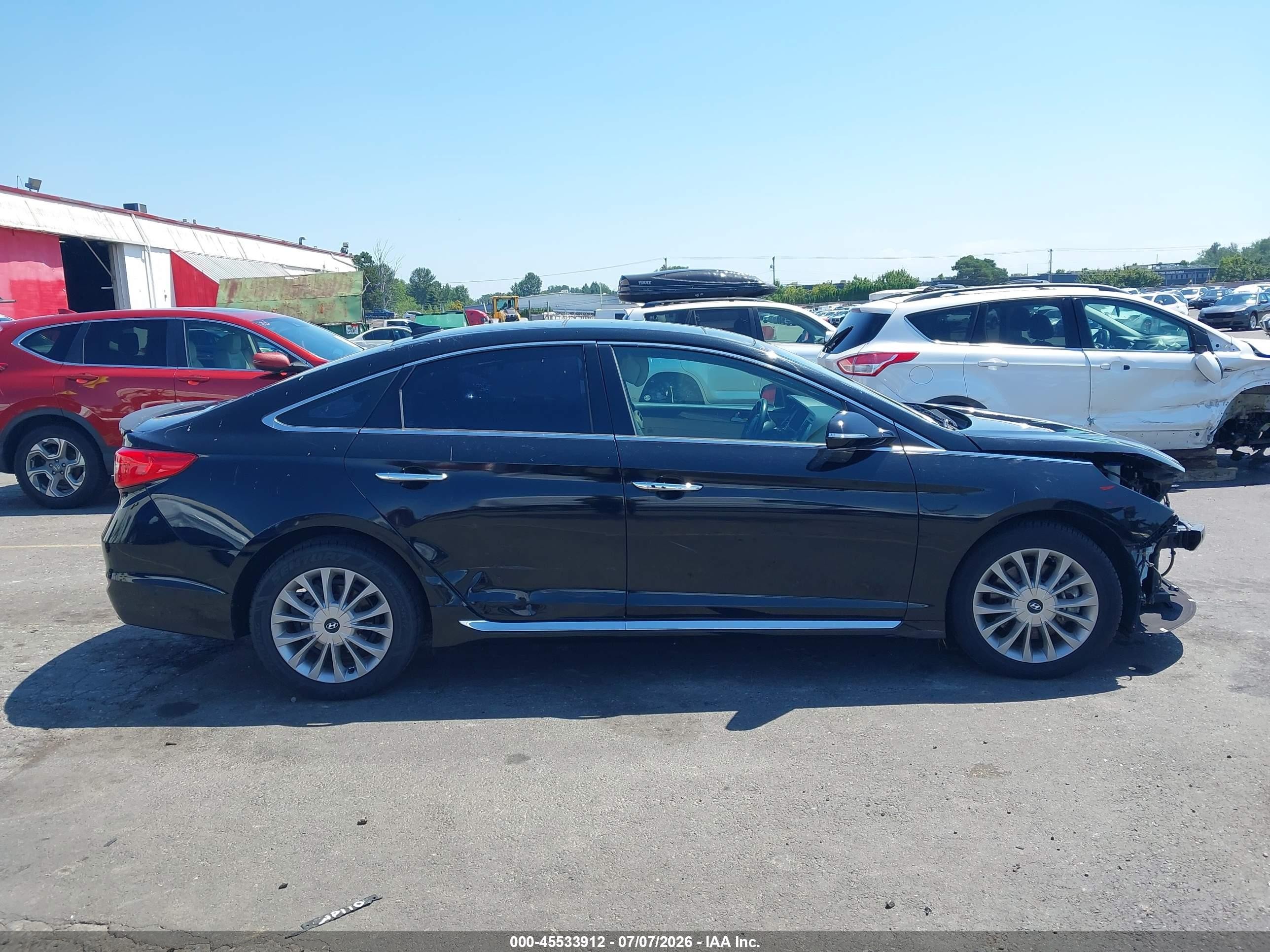 2015 Hyundai Sonata Limited Black vin: 5NPE34AF9FH033601