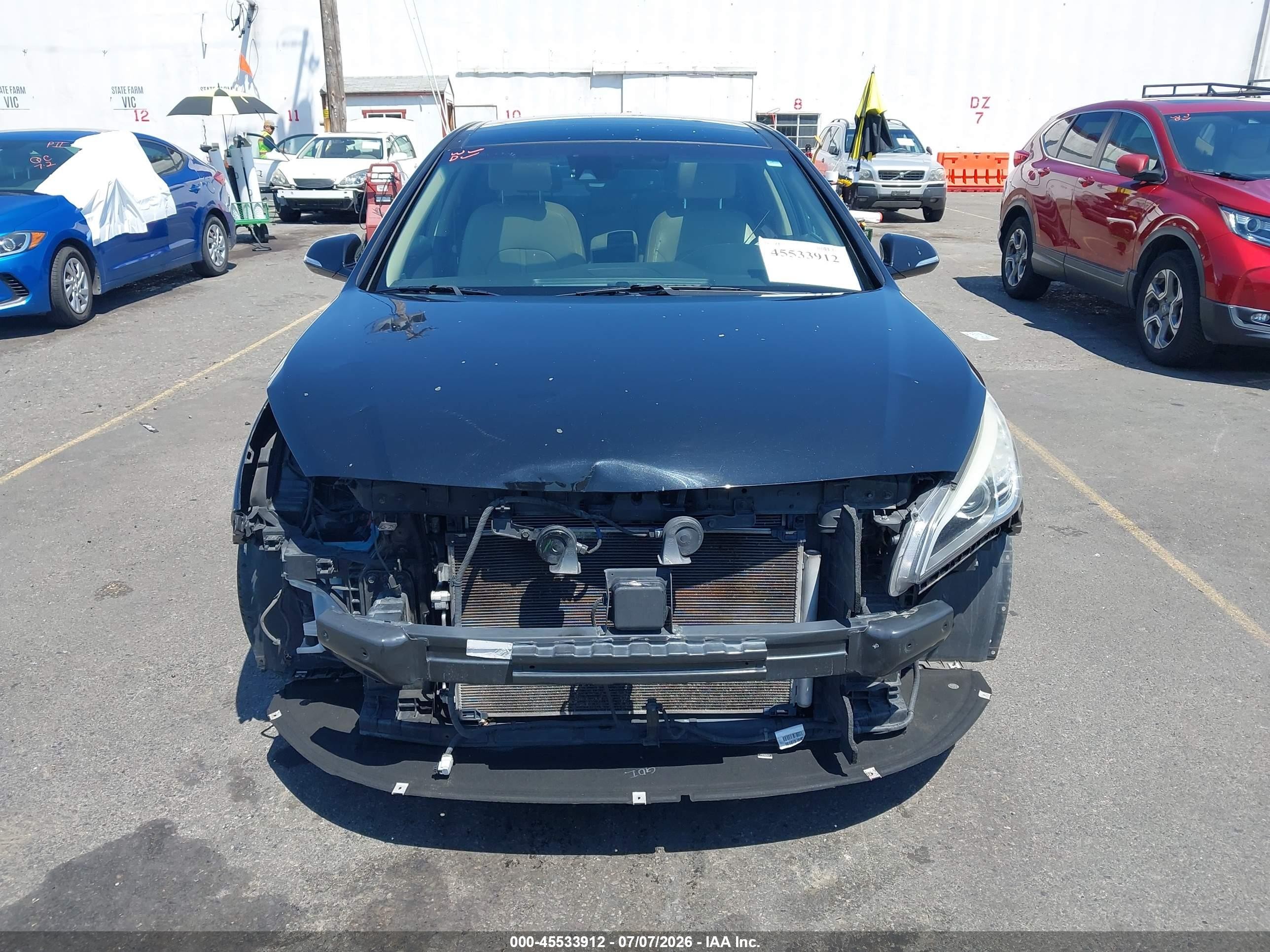 2015 Hyundai Sonata Limited Black vin: 5NPE34AF9FH033601