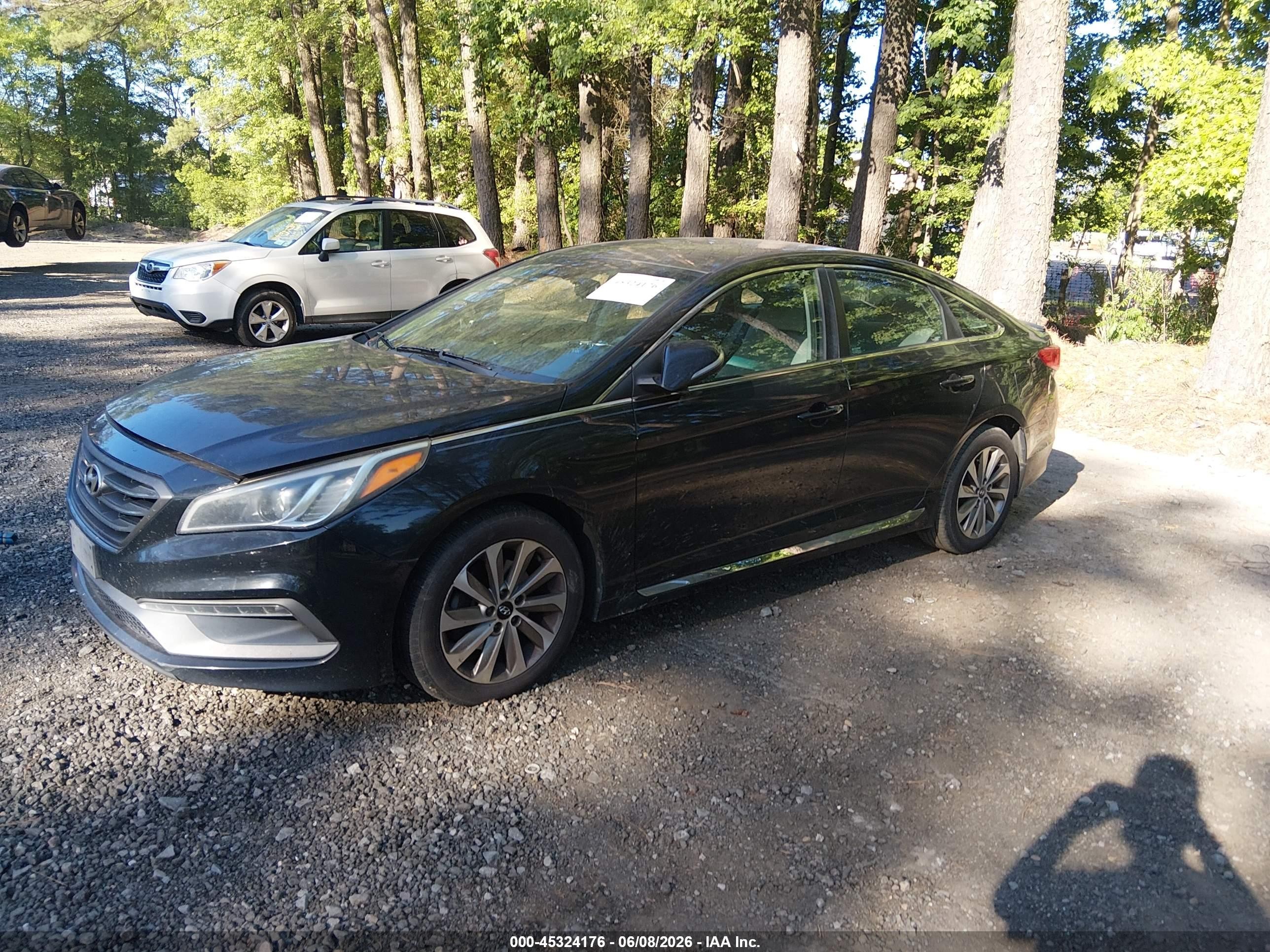 2015 Hyundai Sonata Sport Черный vin: 5NPE34AF9FH040970