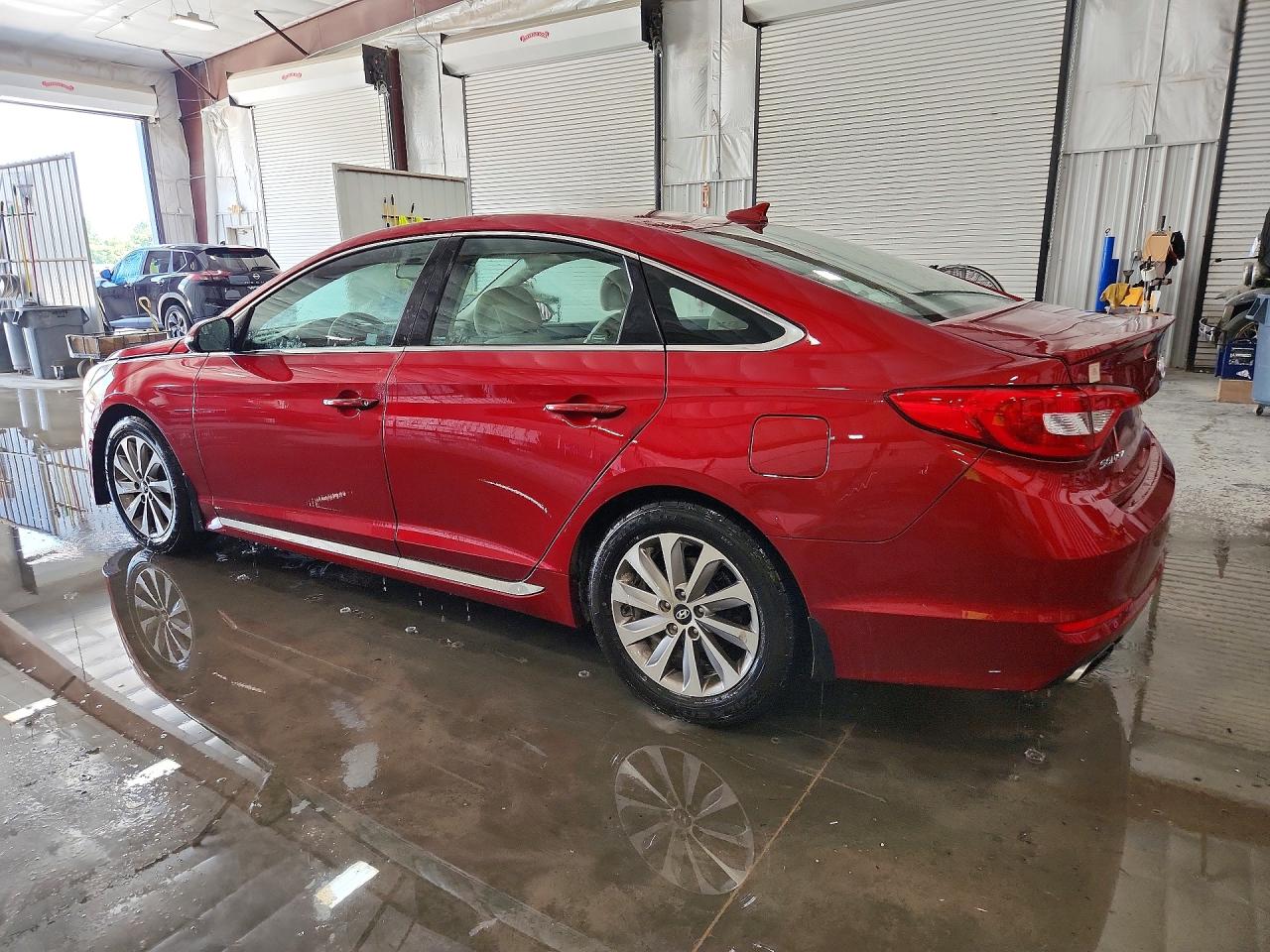 2015 Hyundai Sonata Sport Maroon vin: 5NPE34AF9FH042752