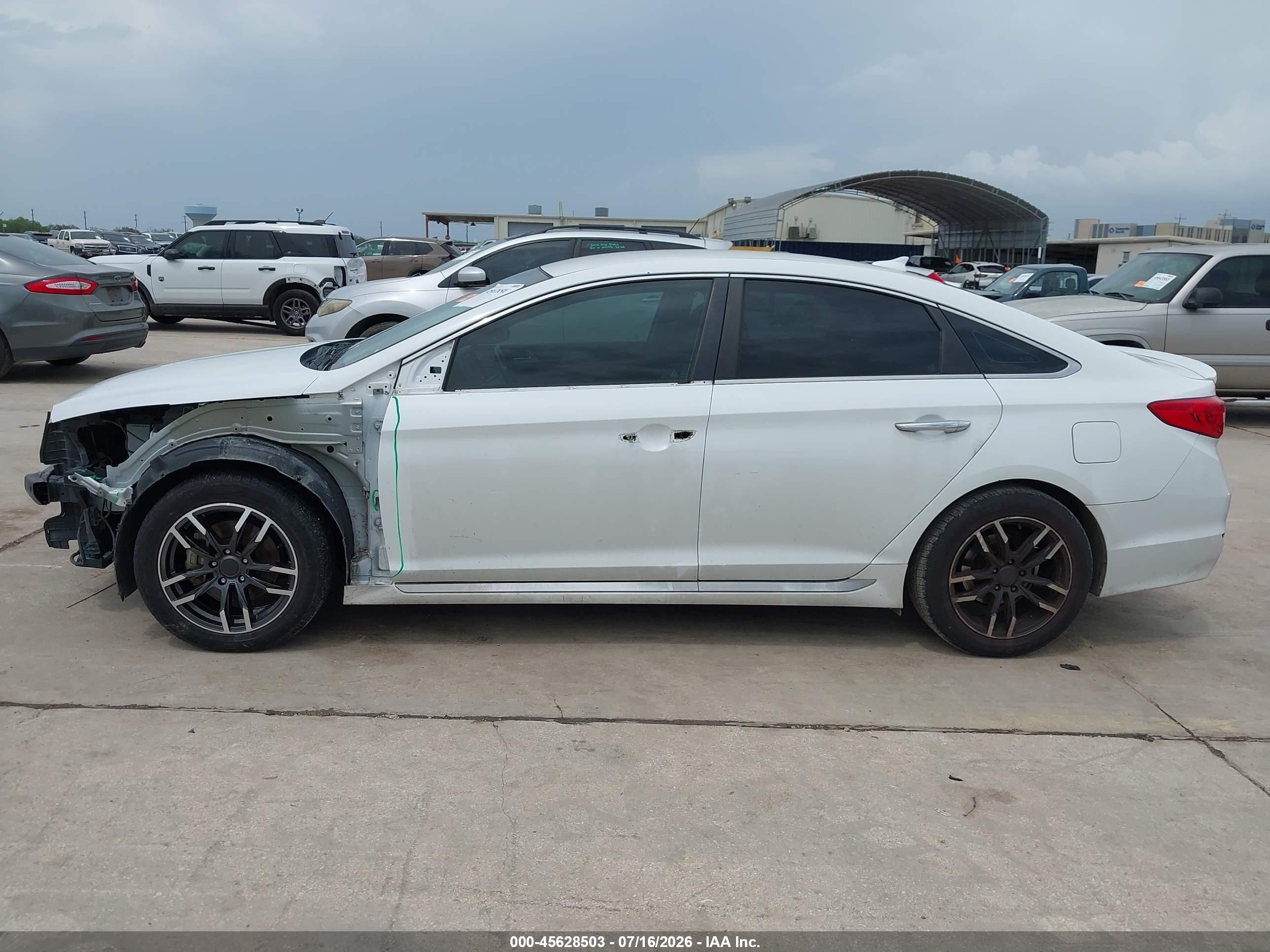 2015 Hyundai Sonata Sport White vin: 5NPE34AF9FH043187