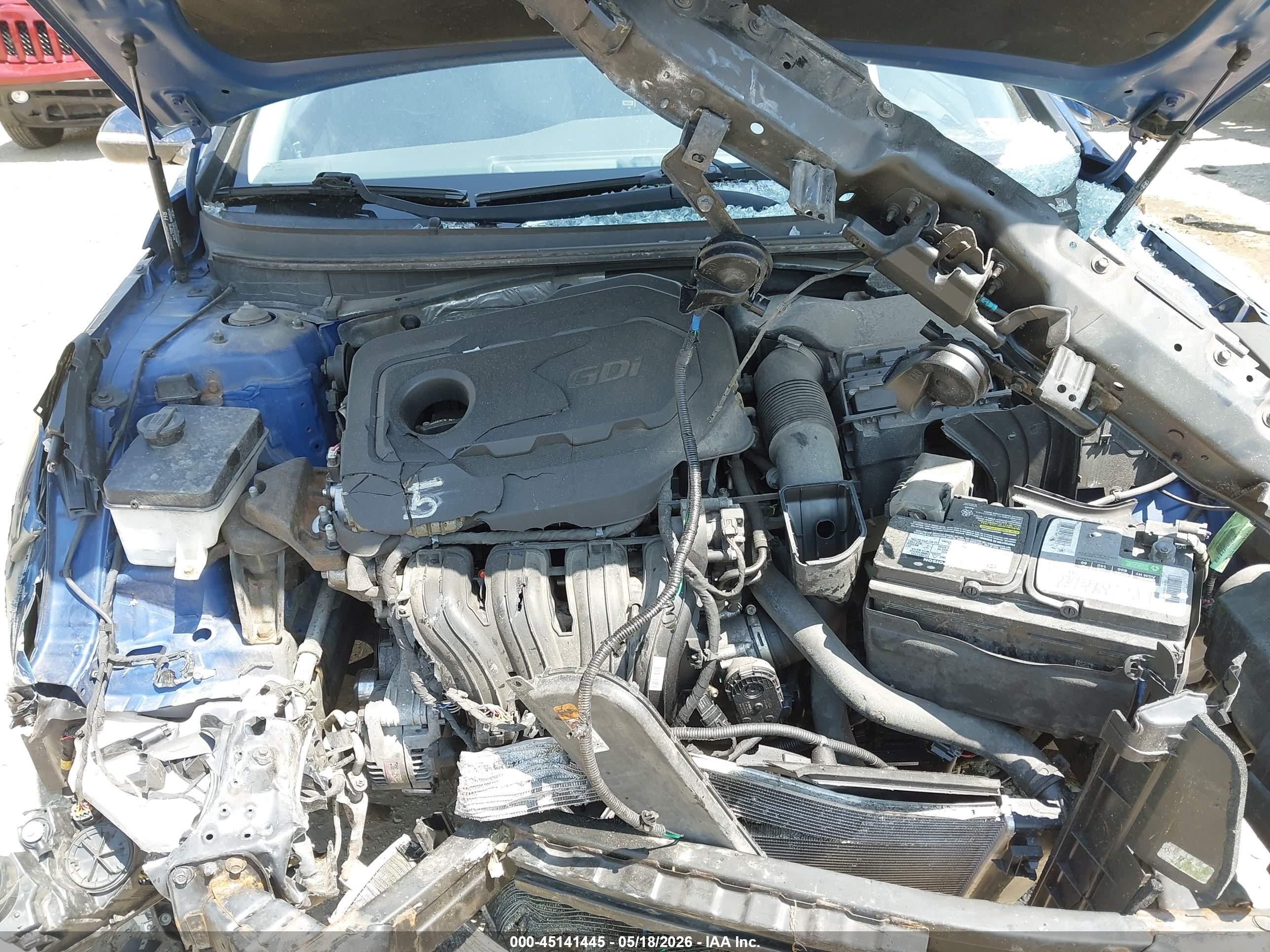 2015 Hyundai Sonata Sport Blue vin: 5NPE34AF9FH052276