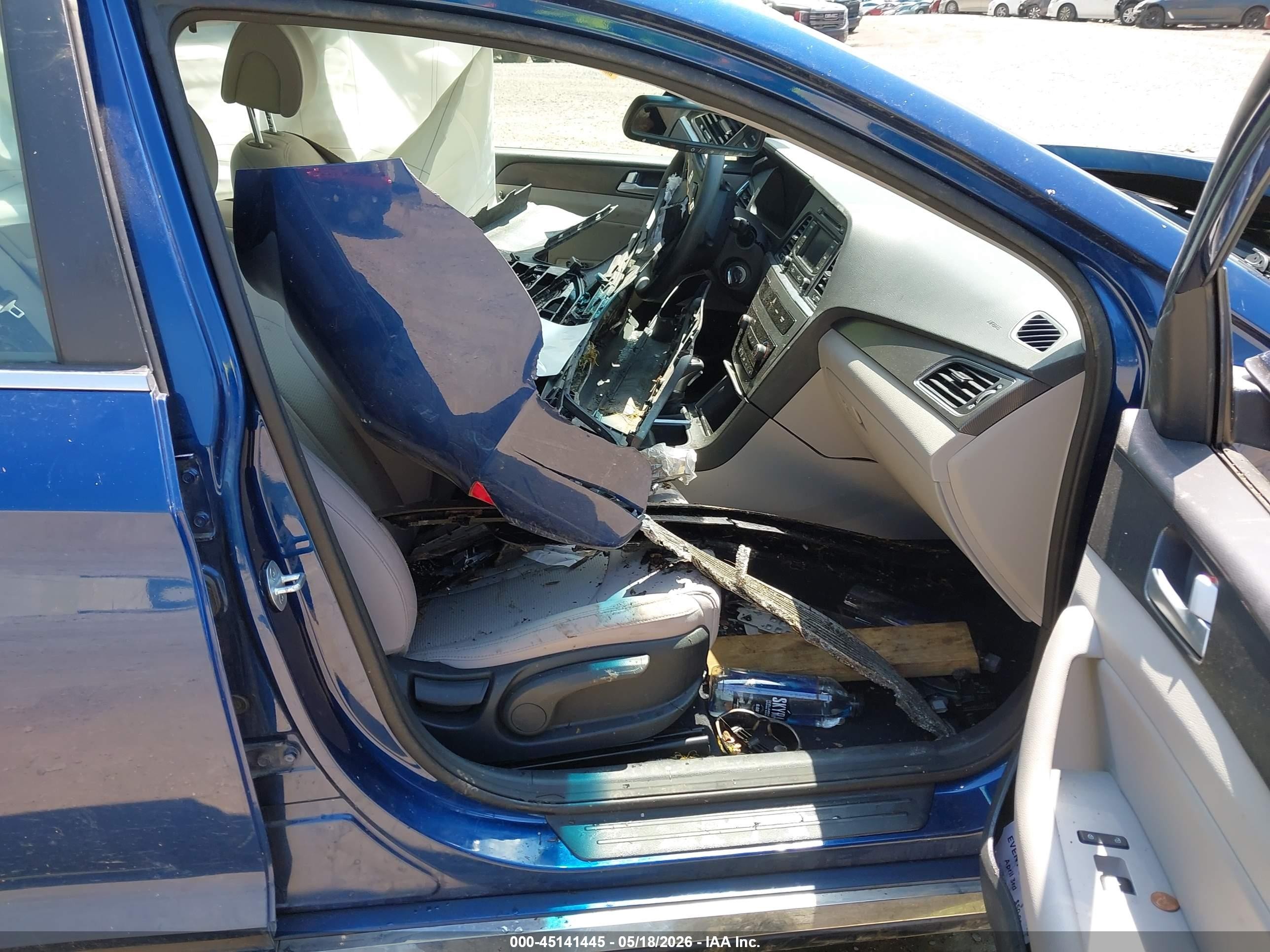 2015 Hyundai Sonata Sport Blue vin: 5NPE34AF9FH052276