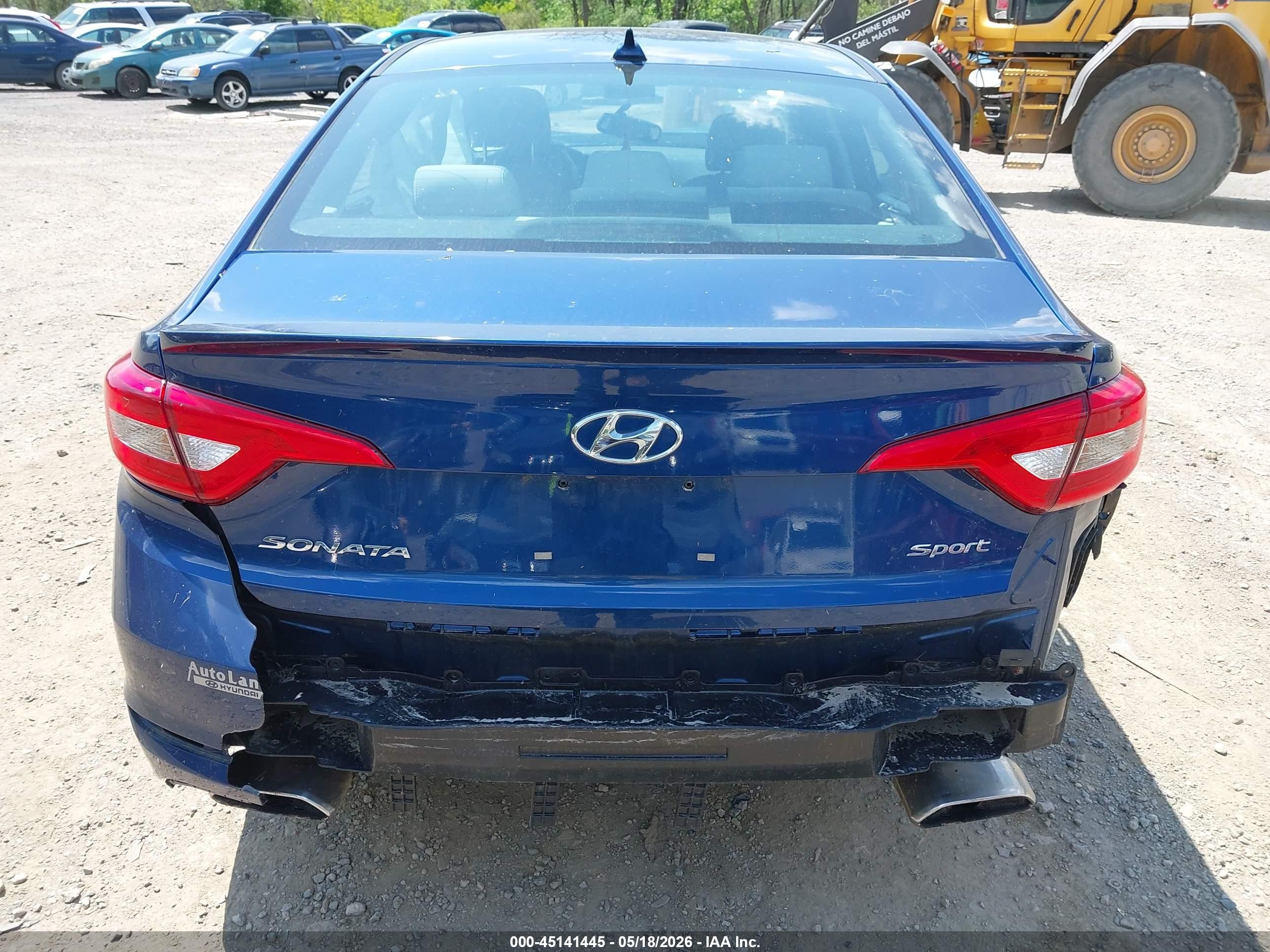 2015 Hyundai Sonata Sport Blue vin: 5NPE34AF9FH052276