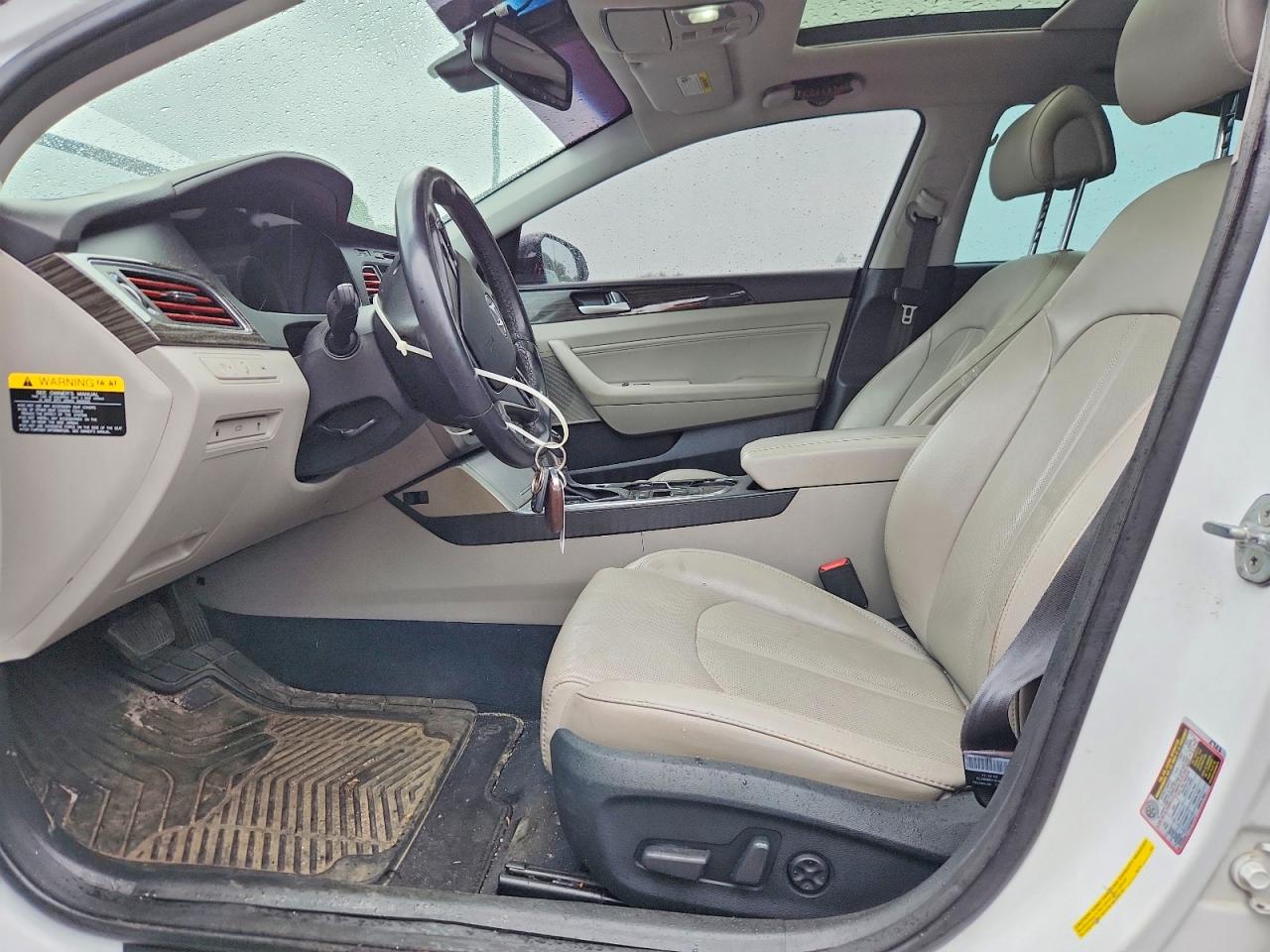 2015 Hyundai Sonata White vin: 5NPE34AF9FH057574