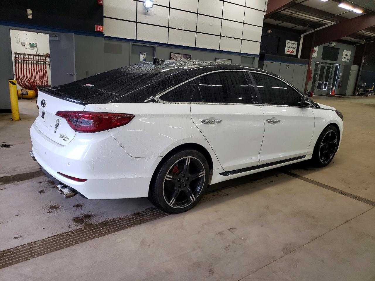 2015 Hyundai Sonata White vin: 5NPE34AF9FH057574