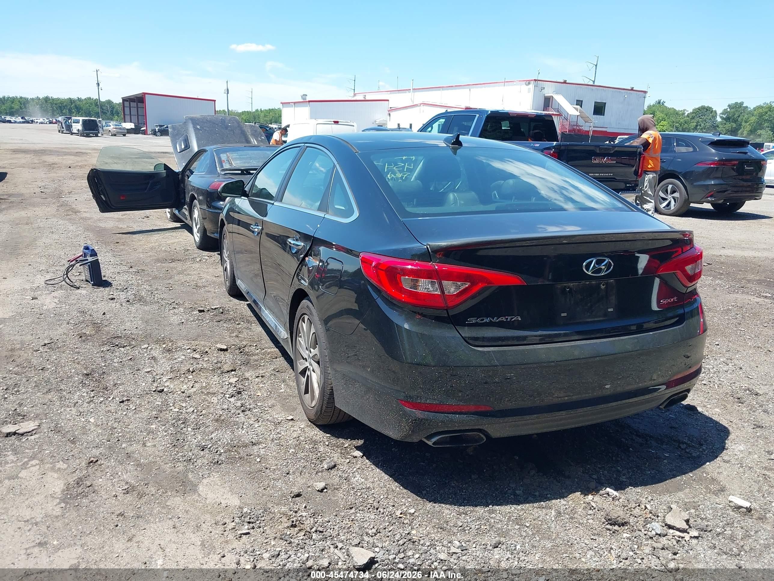 2015 Hyundai Sonata Sport Black vin: 5NPE34AF9FH060717