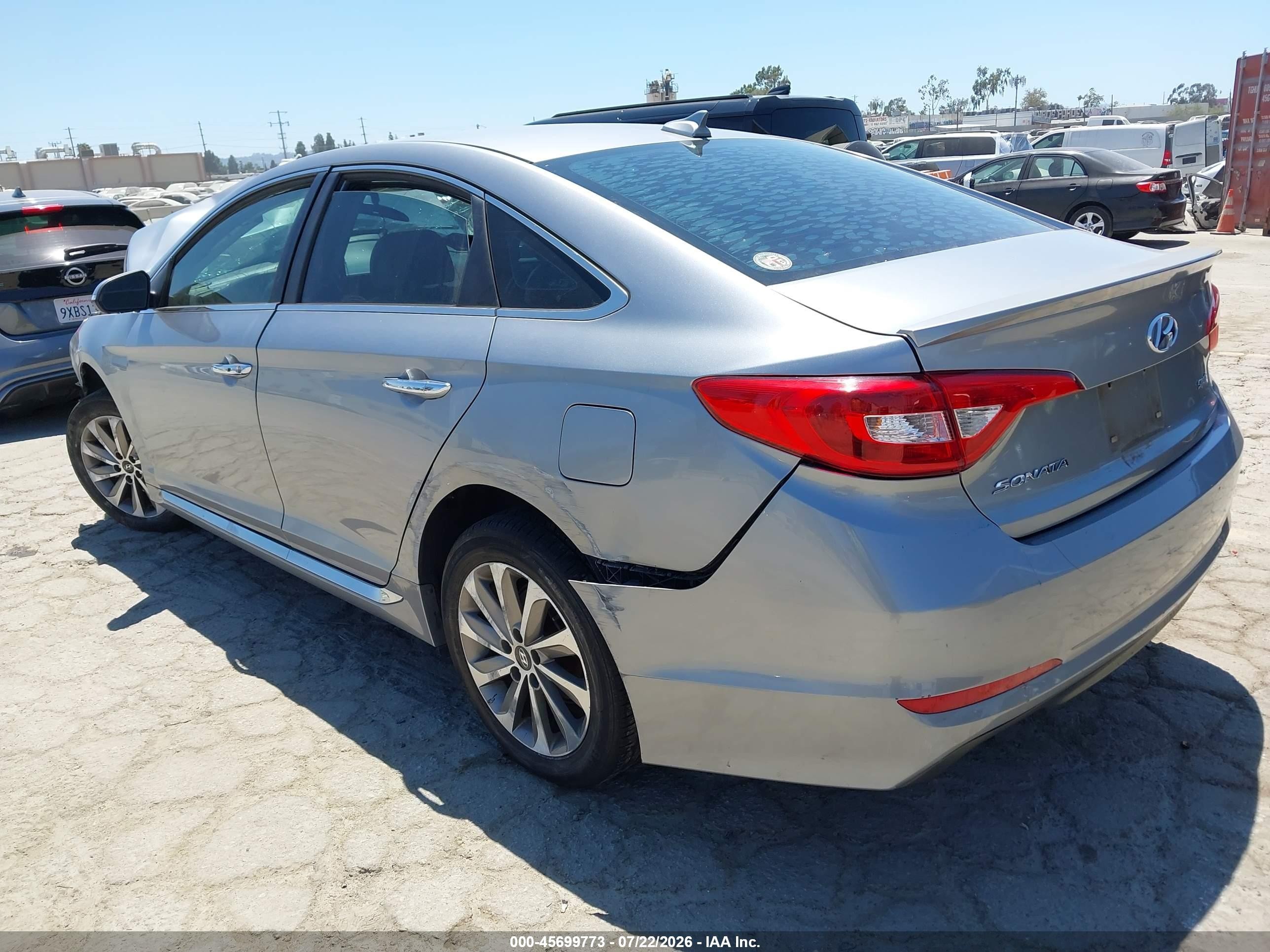 2015 Hyundai Sonata Sport Серебряный vin: 5NPE34AF9FH064153