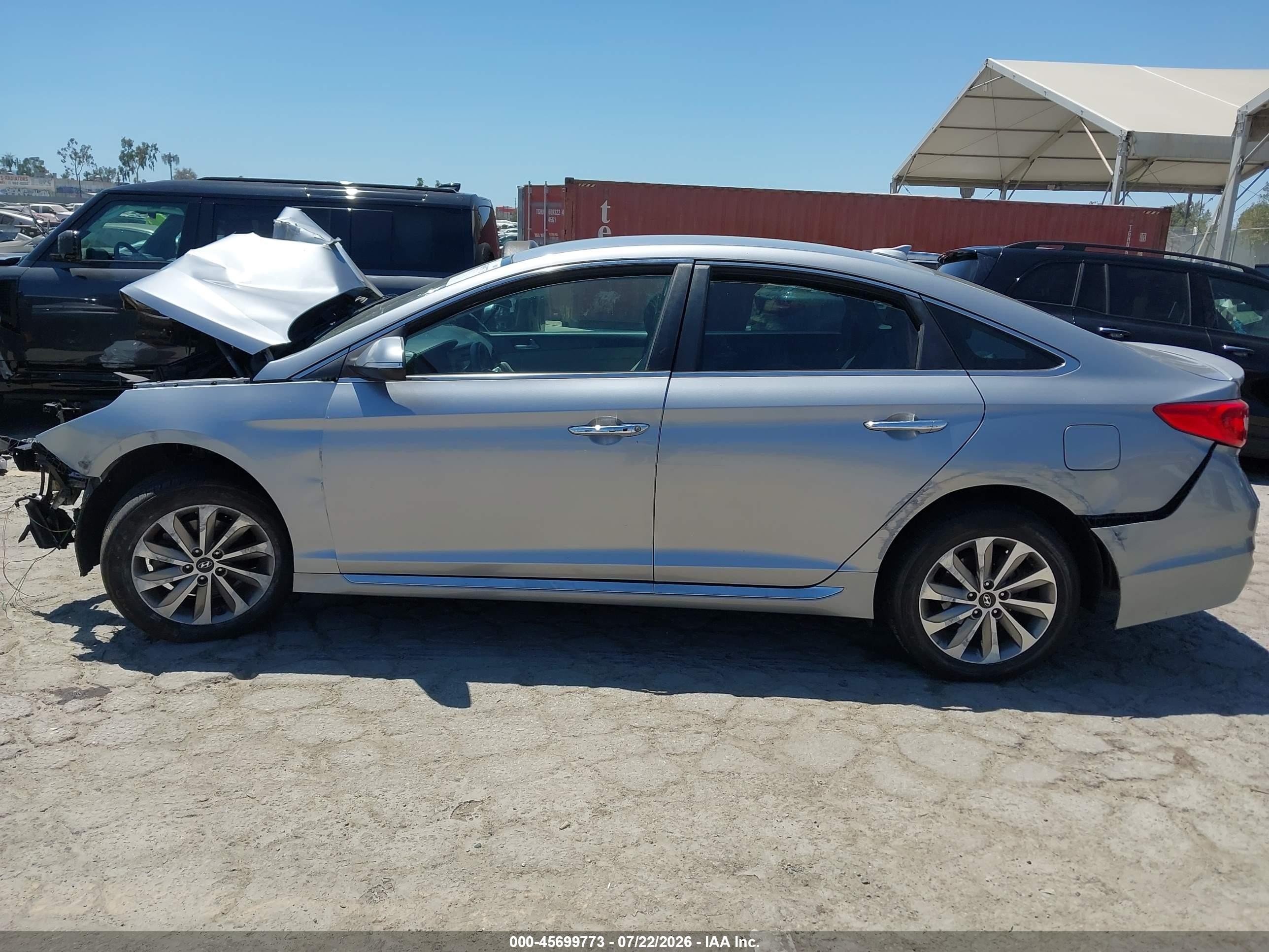 2015 Hyundai Sonata Sport Серебряный vin: 5NPE34AF9FH064153