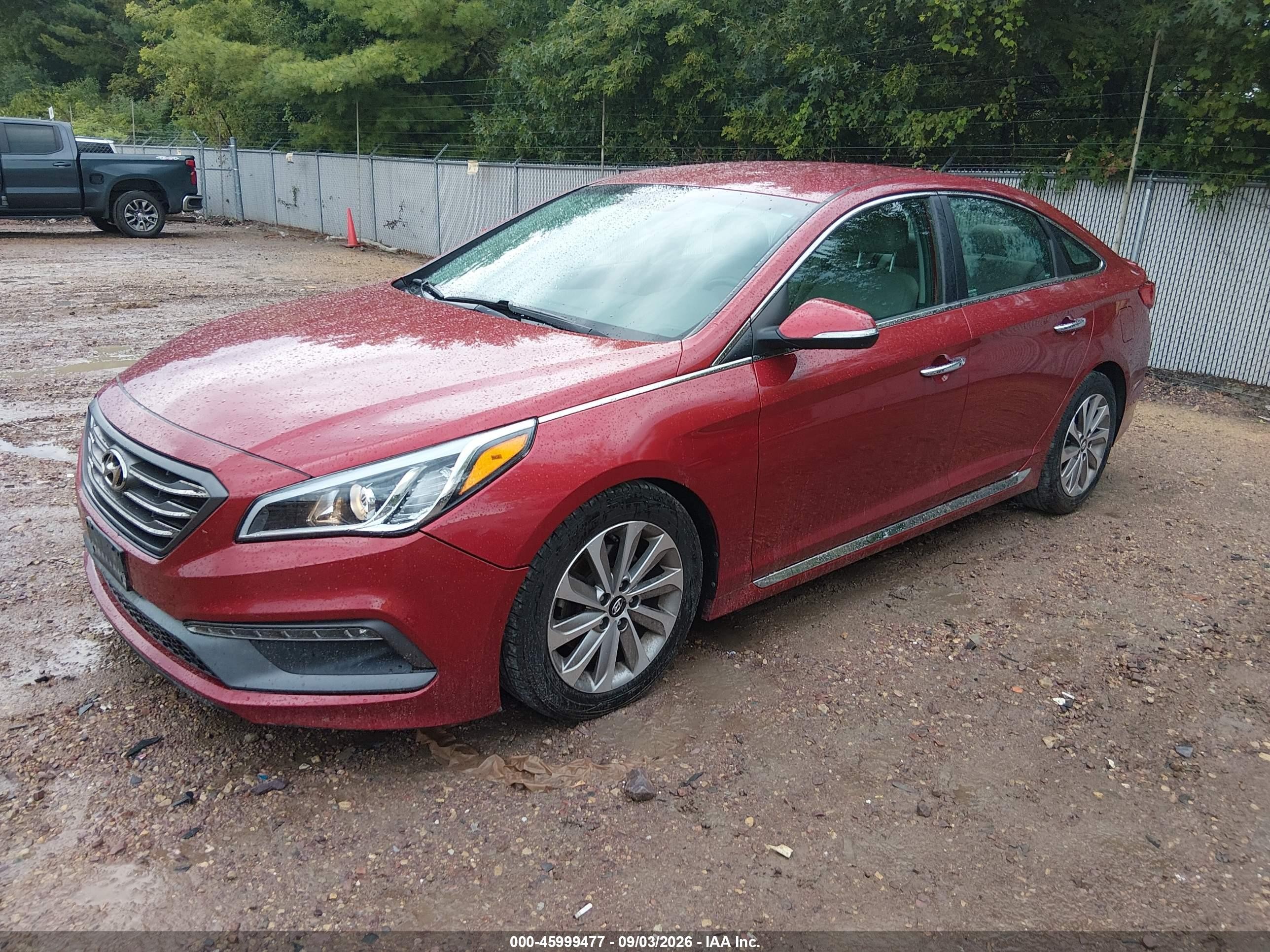 2015 Hyundai Sonata Sport Красный vin: 5NPE34AF9FH087240