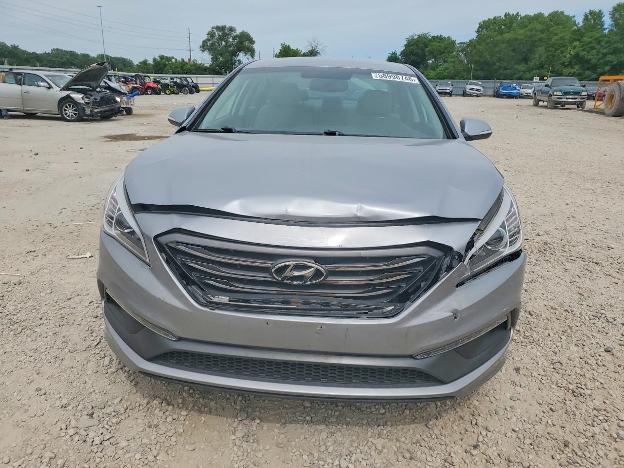 2015 Hyundai Sonata Sport Silver vin: 5NPE34AF9FH099047