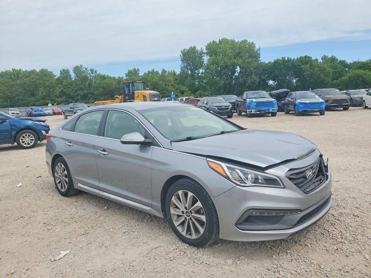2015 Hyundai Sonata Sport Silver vin: 5NPE34AF9FH099047