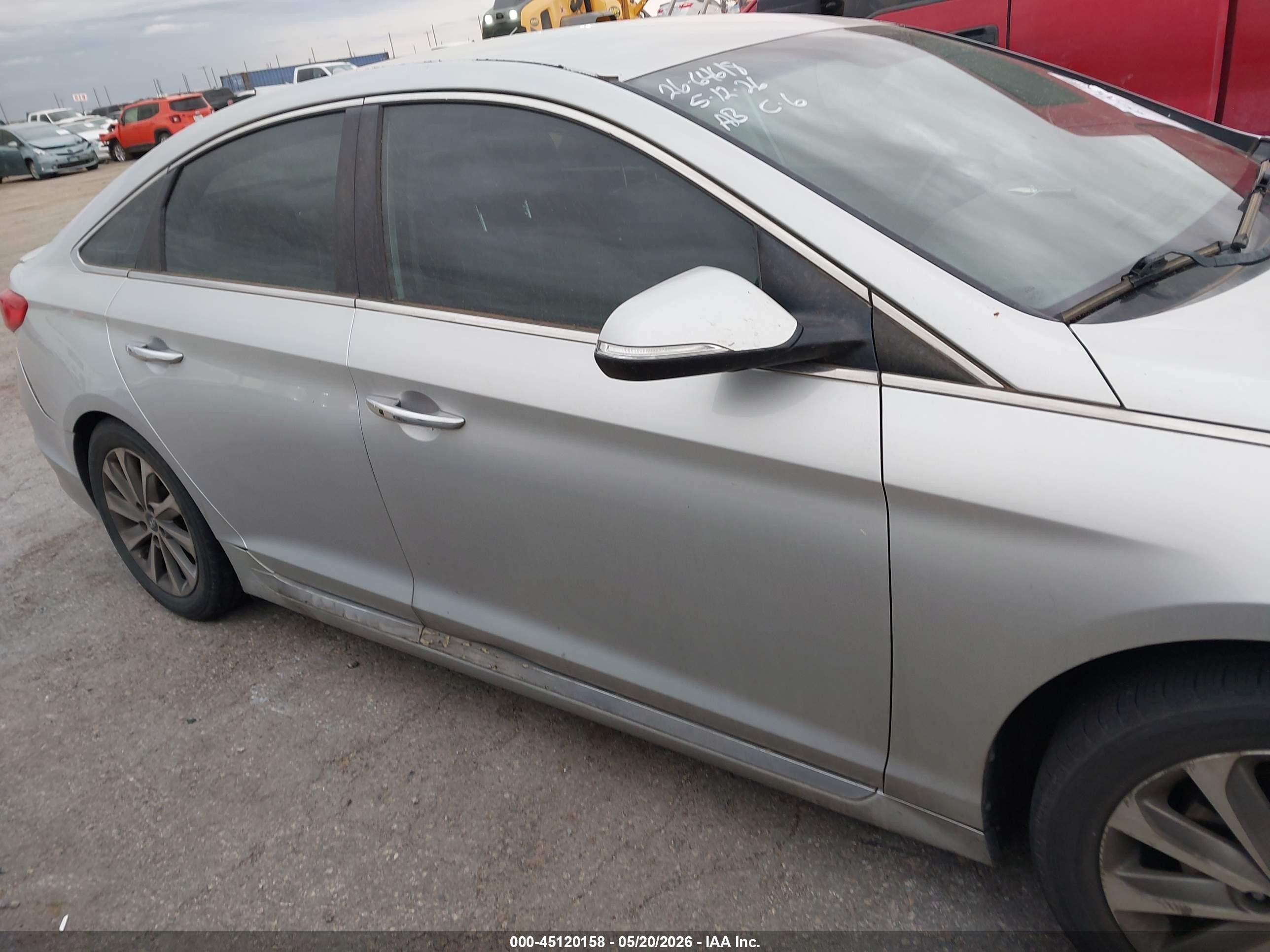 2015 Hyundai Sonata Sport Silver vin: 5NPE34AF9FH111732