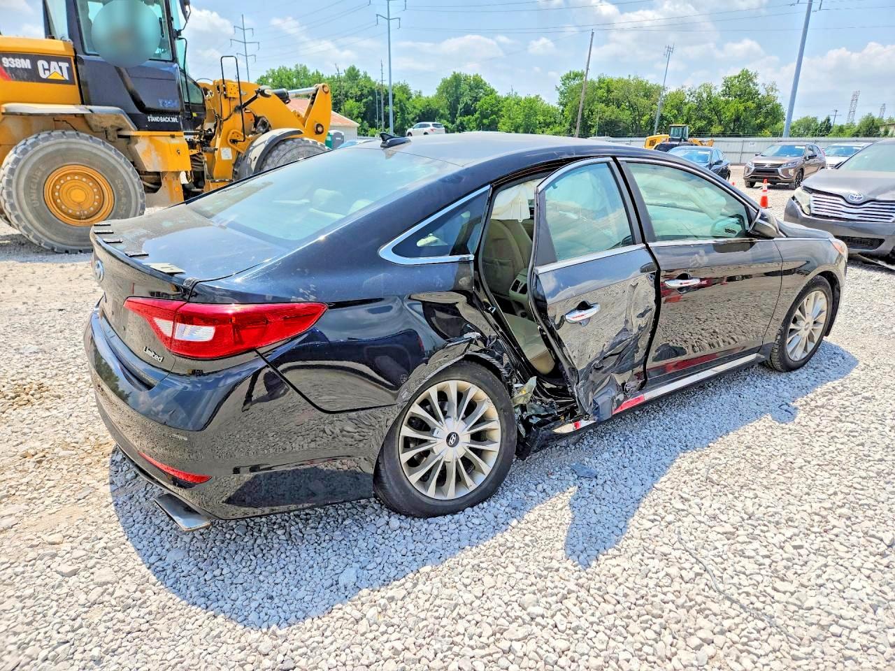 2015 Hyundai Sonata Limited Black vin: 5NPE34AF9FH121483