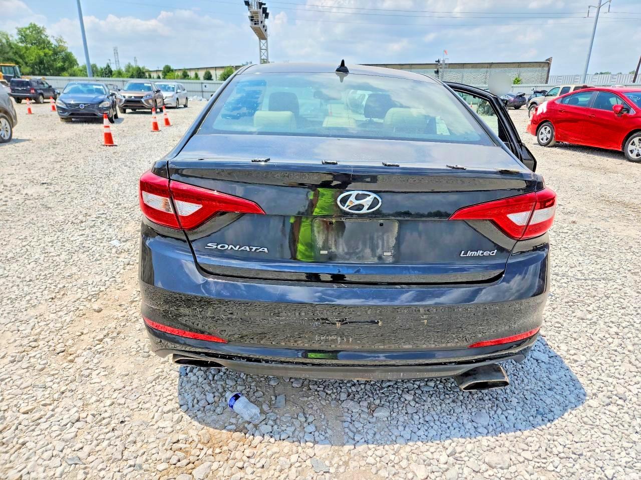 2015 Hyundai Sonata Limited Black vin: 5NPE34AF9FH121483