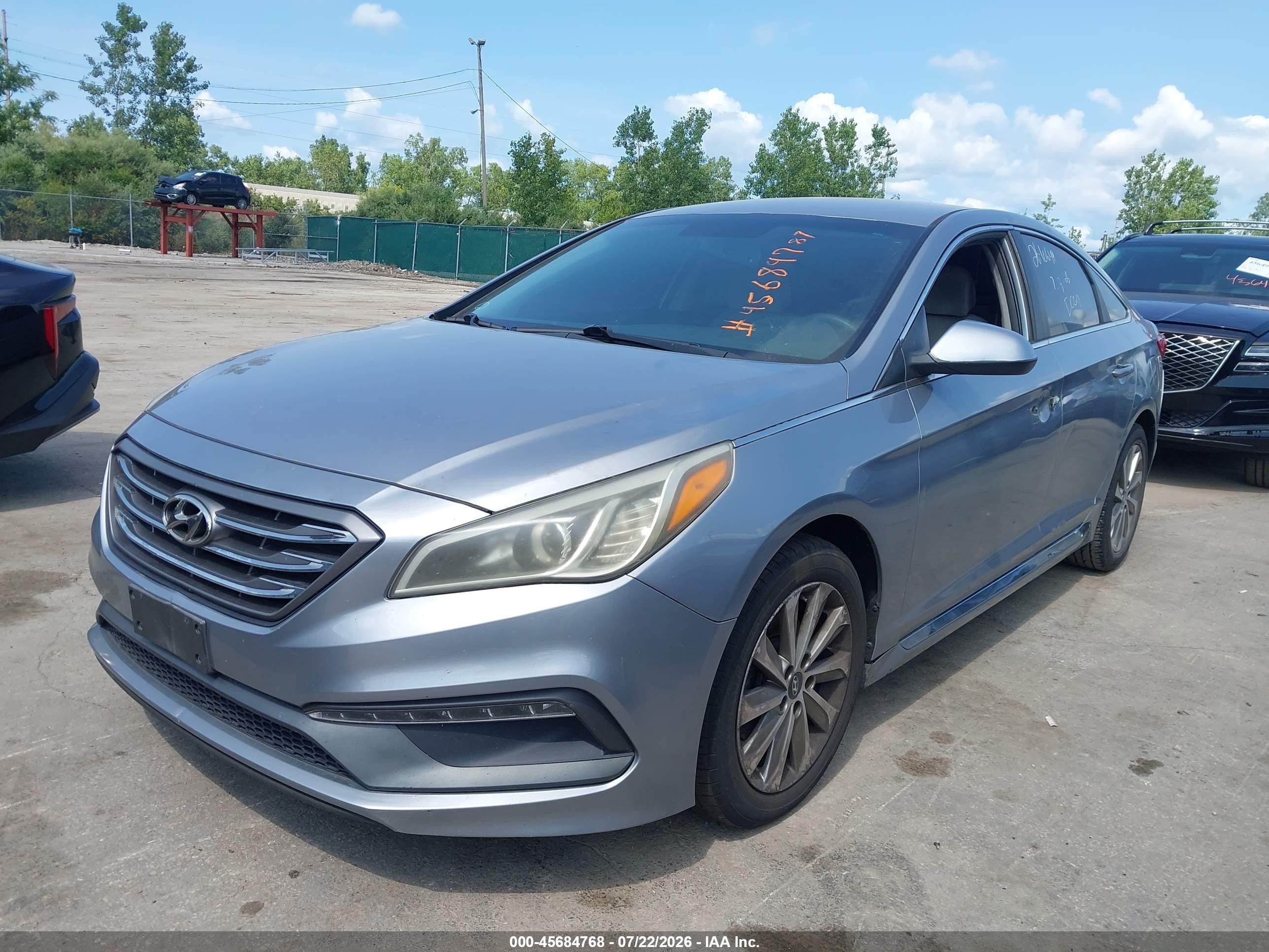 2015 Hyundai Sonata Sport Silver vin: 5NPE34AF9FH121547