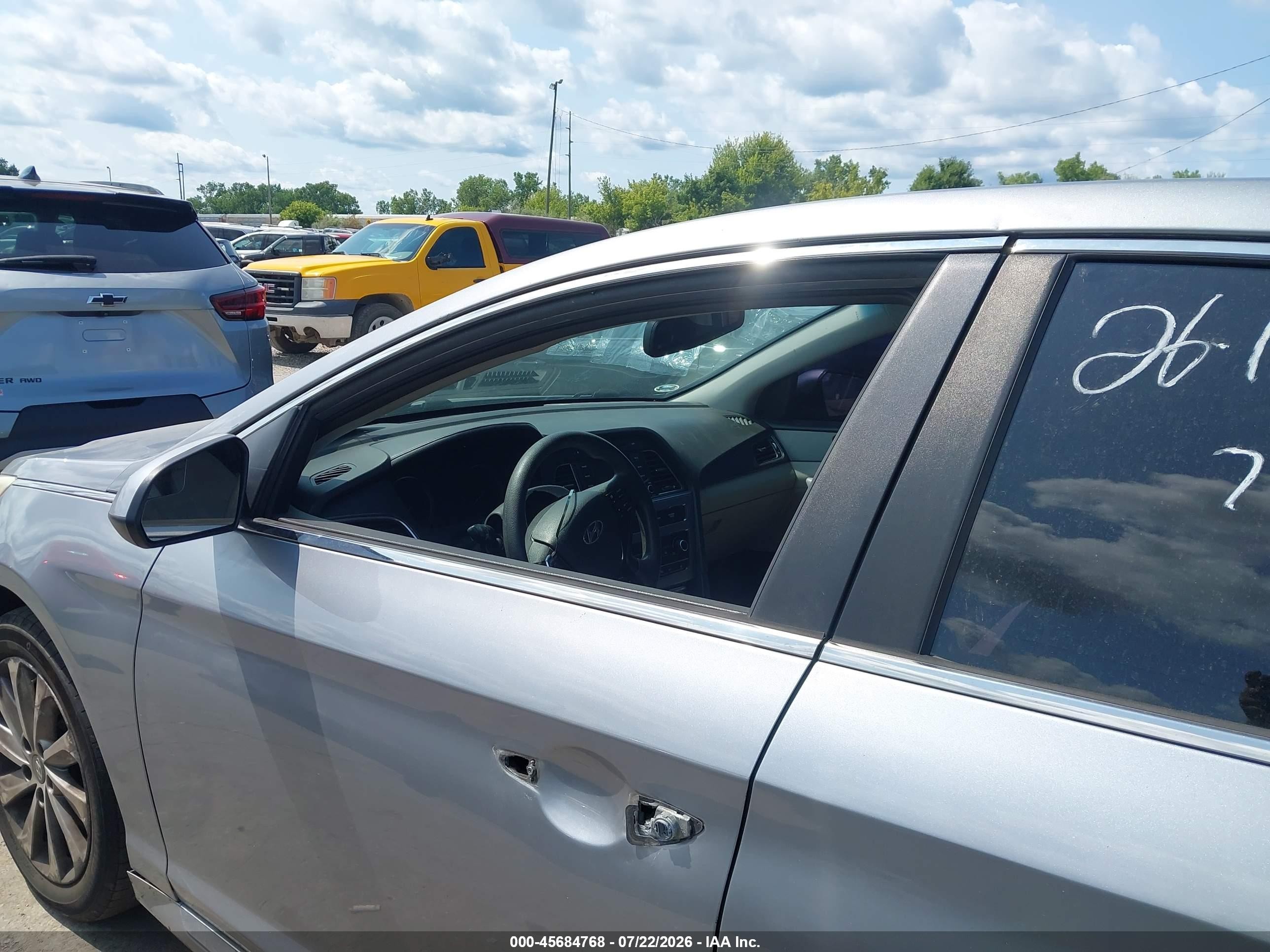 2015 Hyundai Sonata Sport Silver vin: 5NPE34AF9FH121547