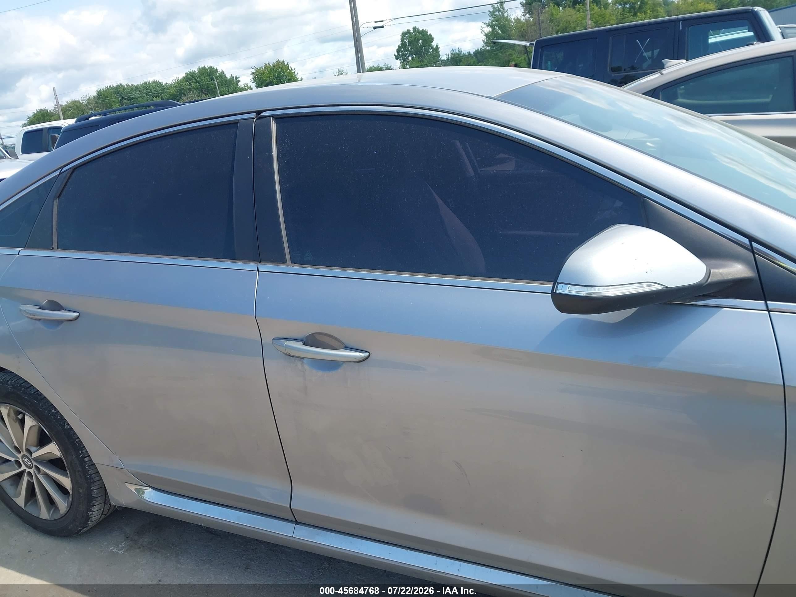 2015 Hyundai Sonata Sport Silver vin: 5NPE34AF9FH121547