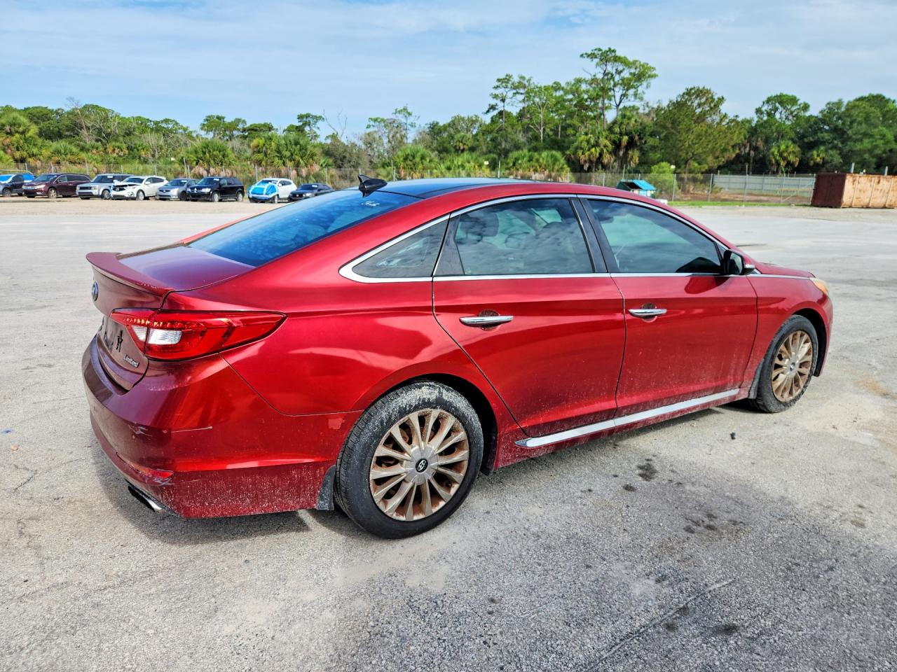 2015 Hyundai Sonata Limited Red vin: 5NPE34AF9FH133102