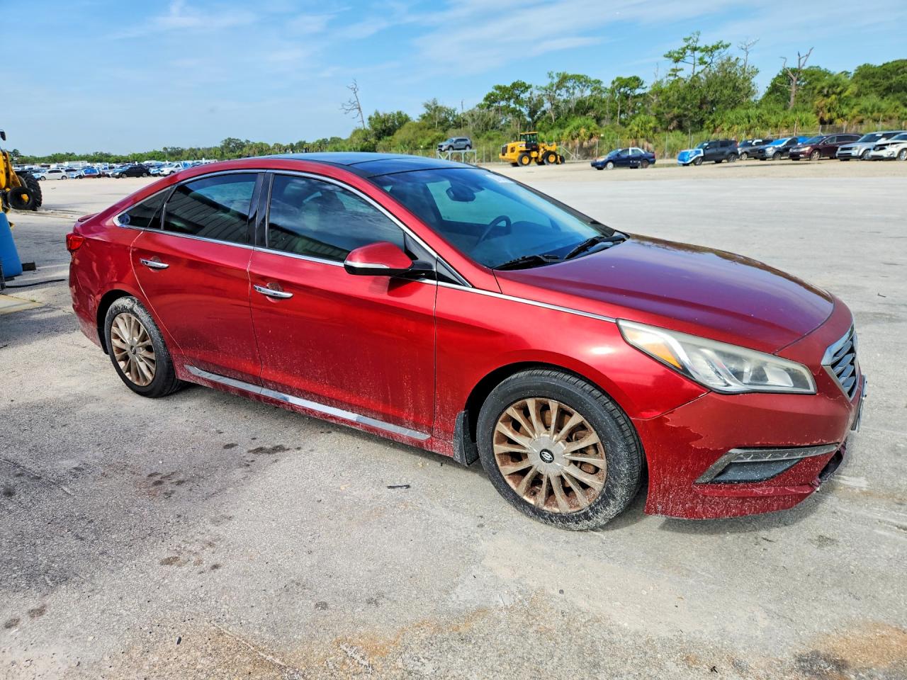 2015 Hyundai Sonata Limited Red vin: 5NPE34AF9FH133102