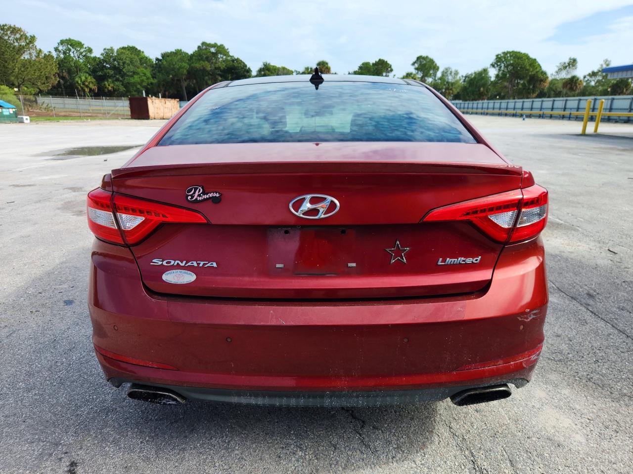 2015 Hyundai Sonata Limited Red vin: 5NPE34AF9FH133102