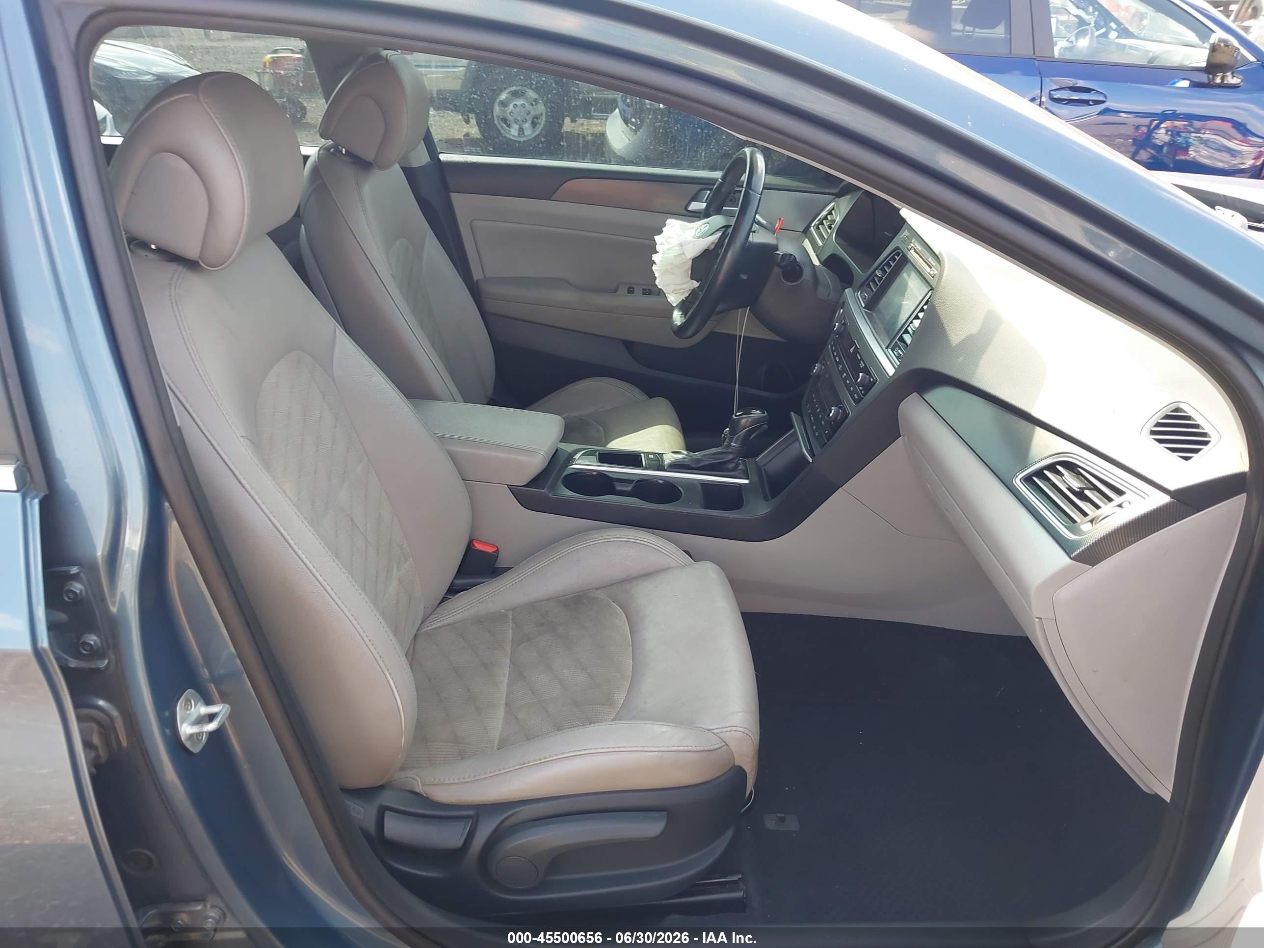 2015 Hyundai Sonata Sport Light Blue vin: 5NPE34AF9FH134783