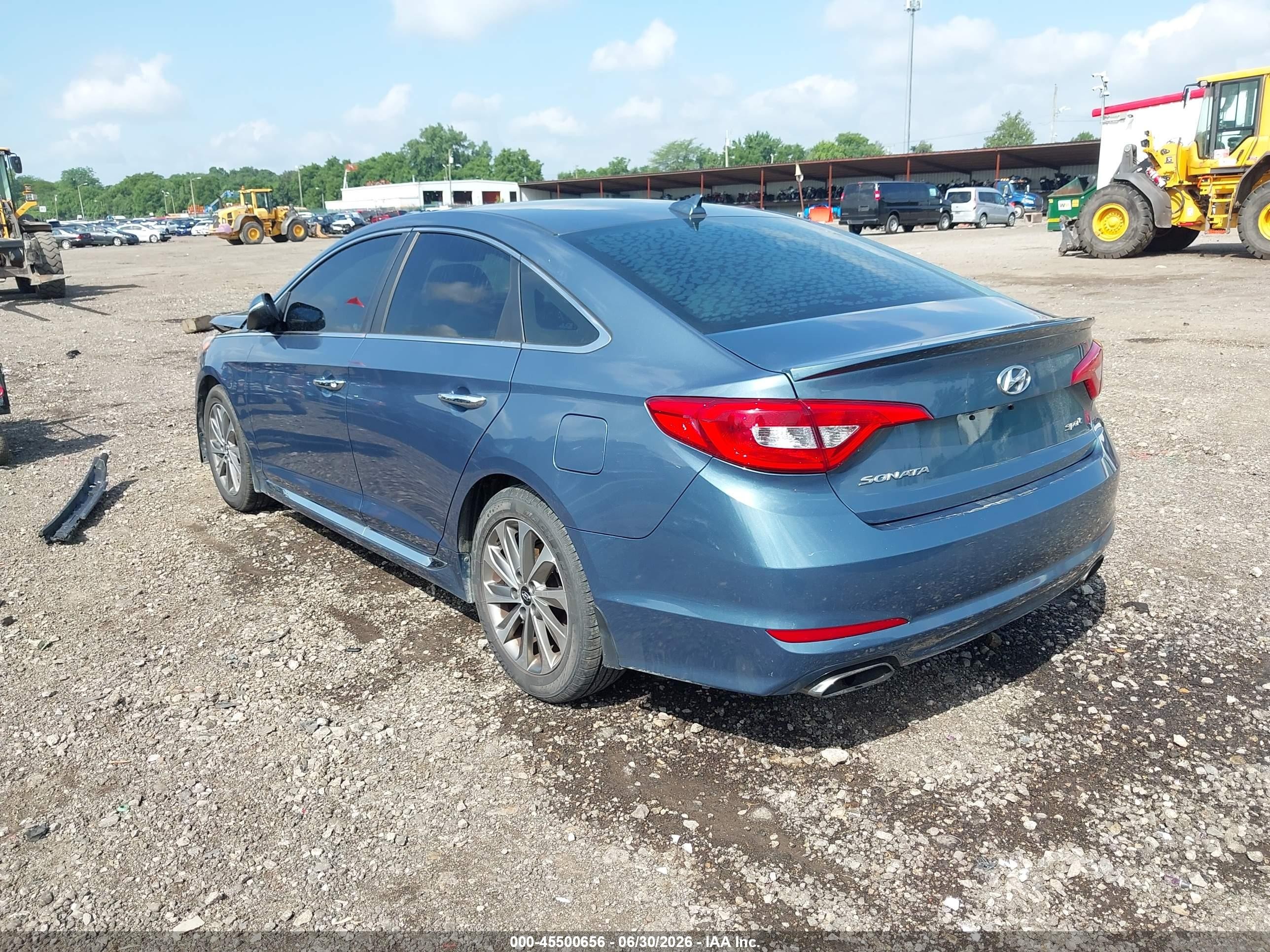 2015 Hyundai Sonata Sport Light Blue vin: 5NPE34AF9FH134783