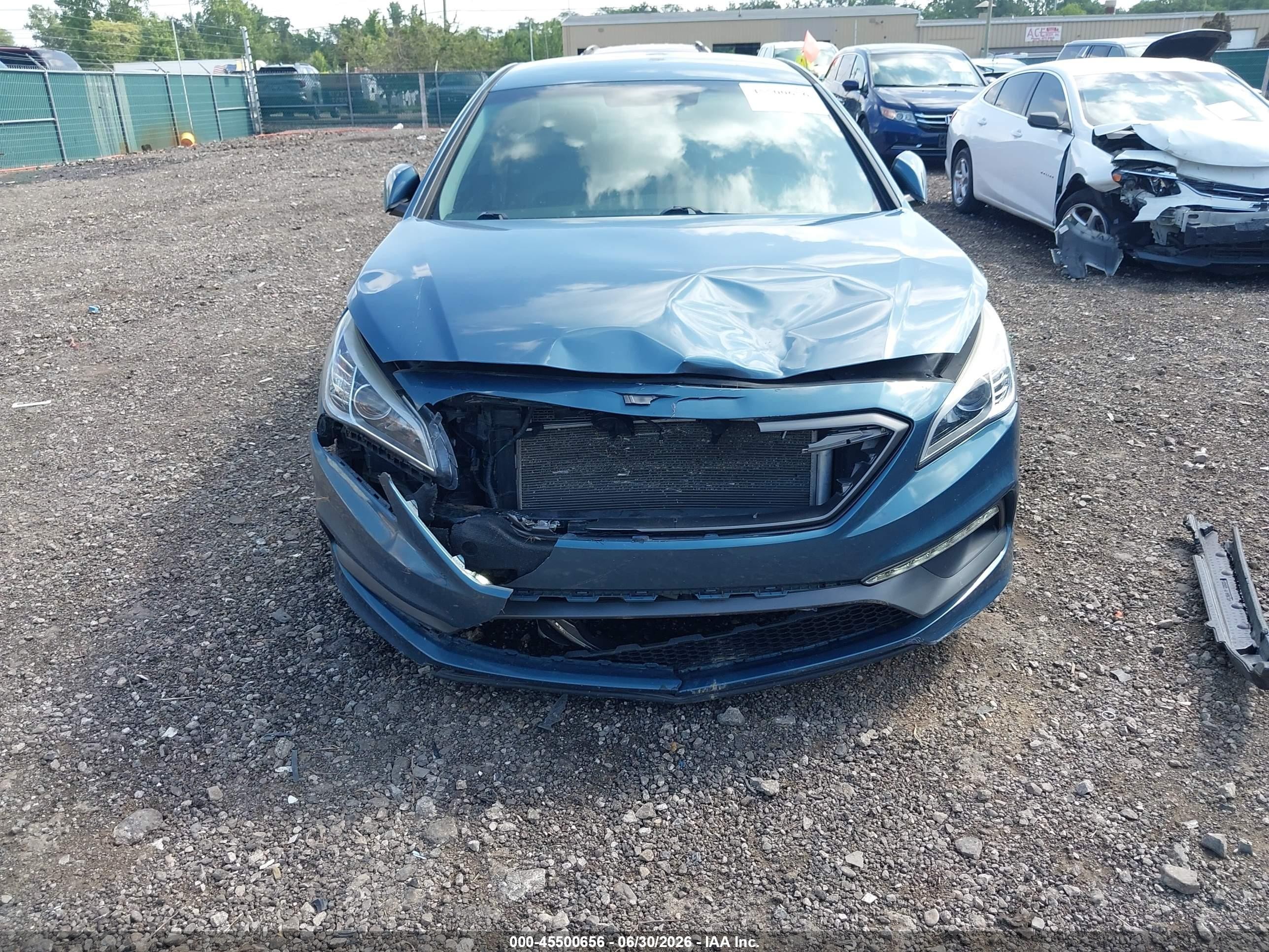 2015 Hyundai Sonata Sport Light Blue vin: 5NPE34AF9FH134783