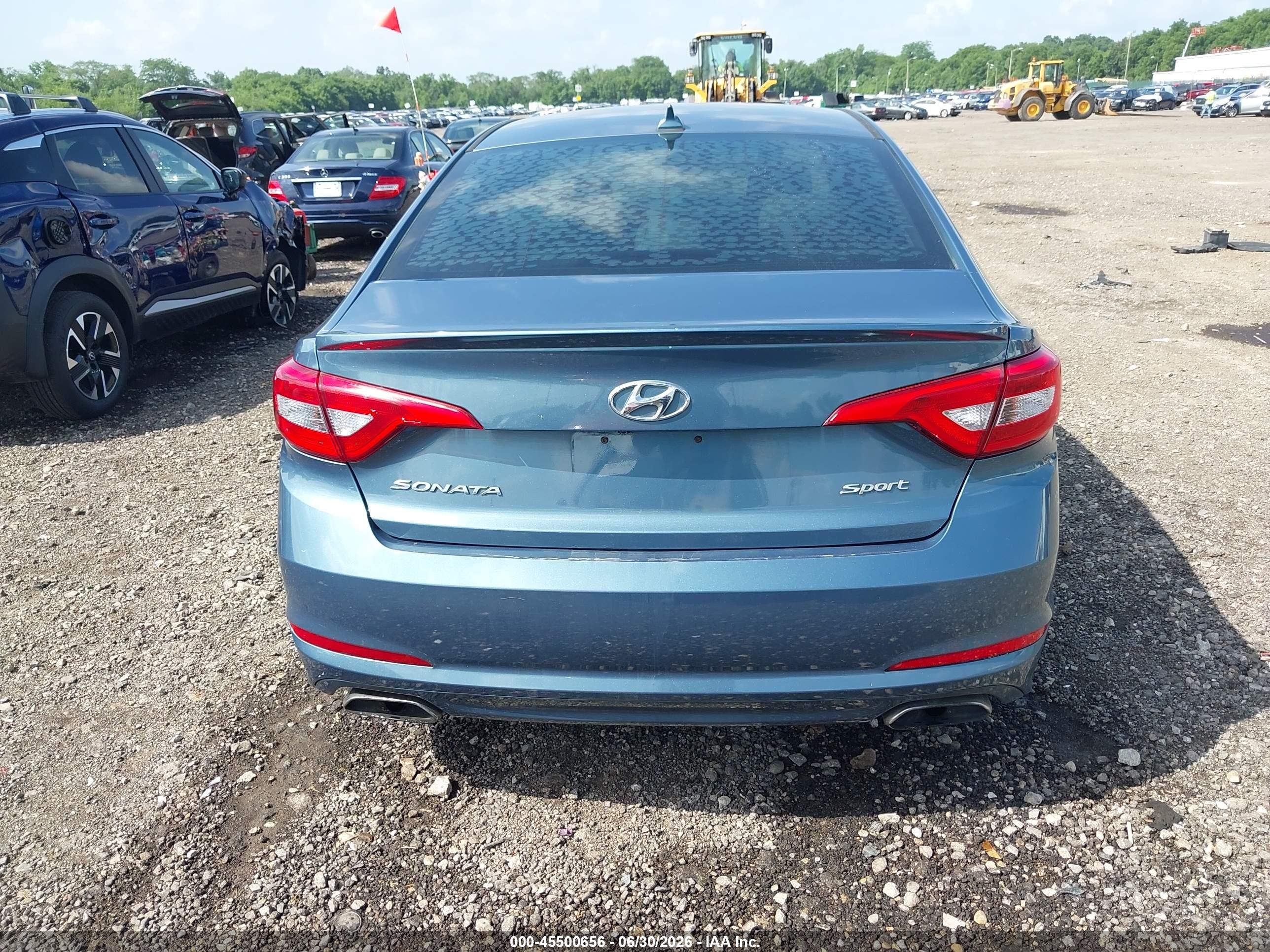 2015 Hyundai Sonata Sport Light Blue vin: 5NPE34AF9FH134783