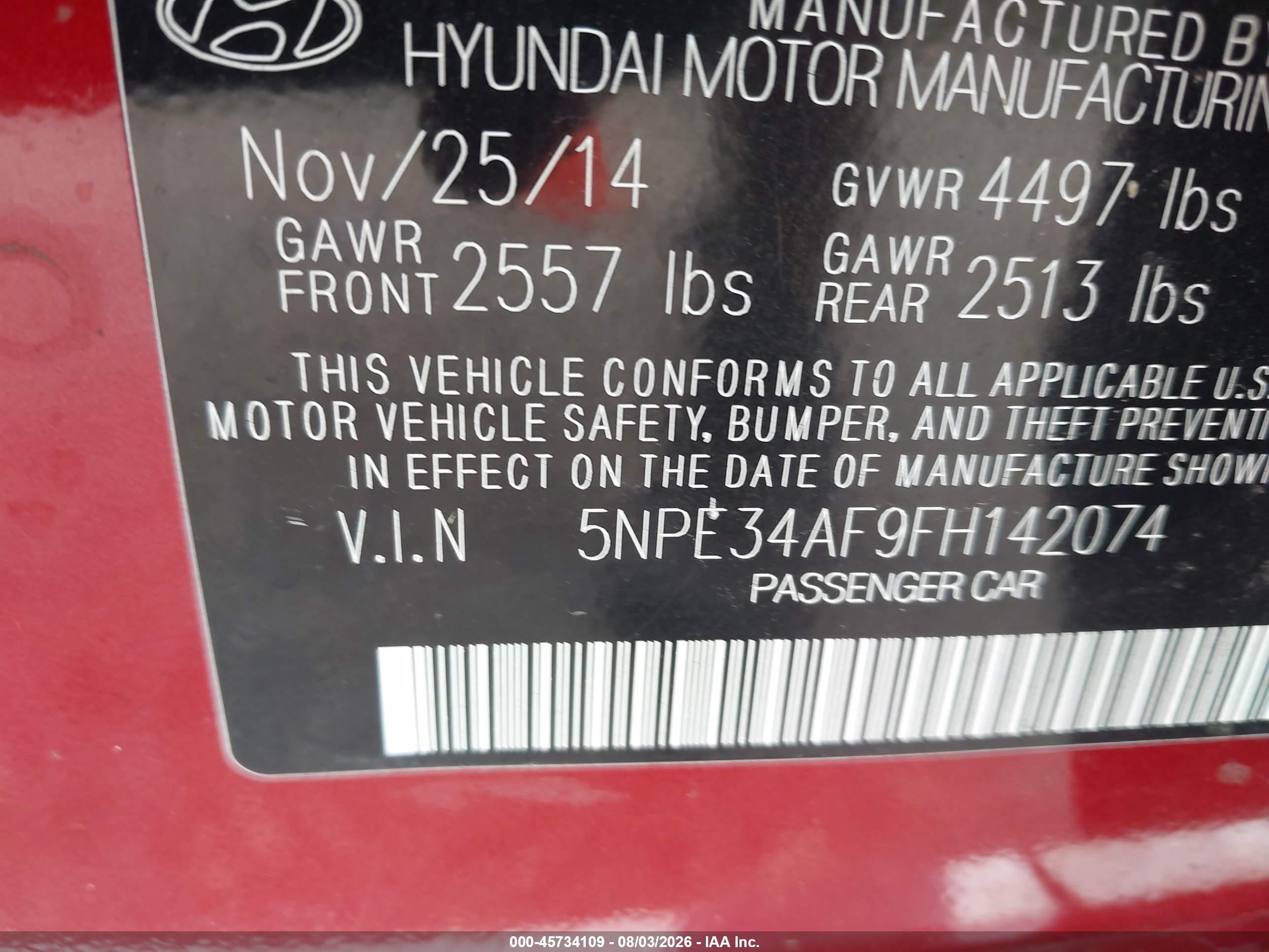 2015 Hyundai Sonata Sport Burgundy vin: 5NPE34AF9FH142074