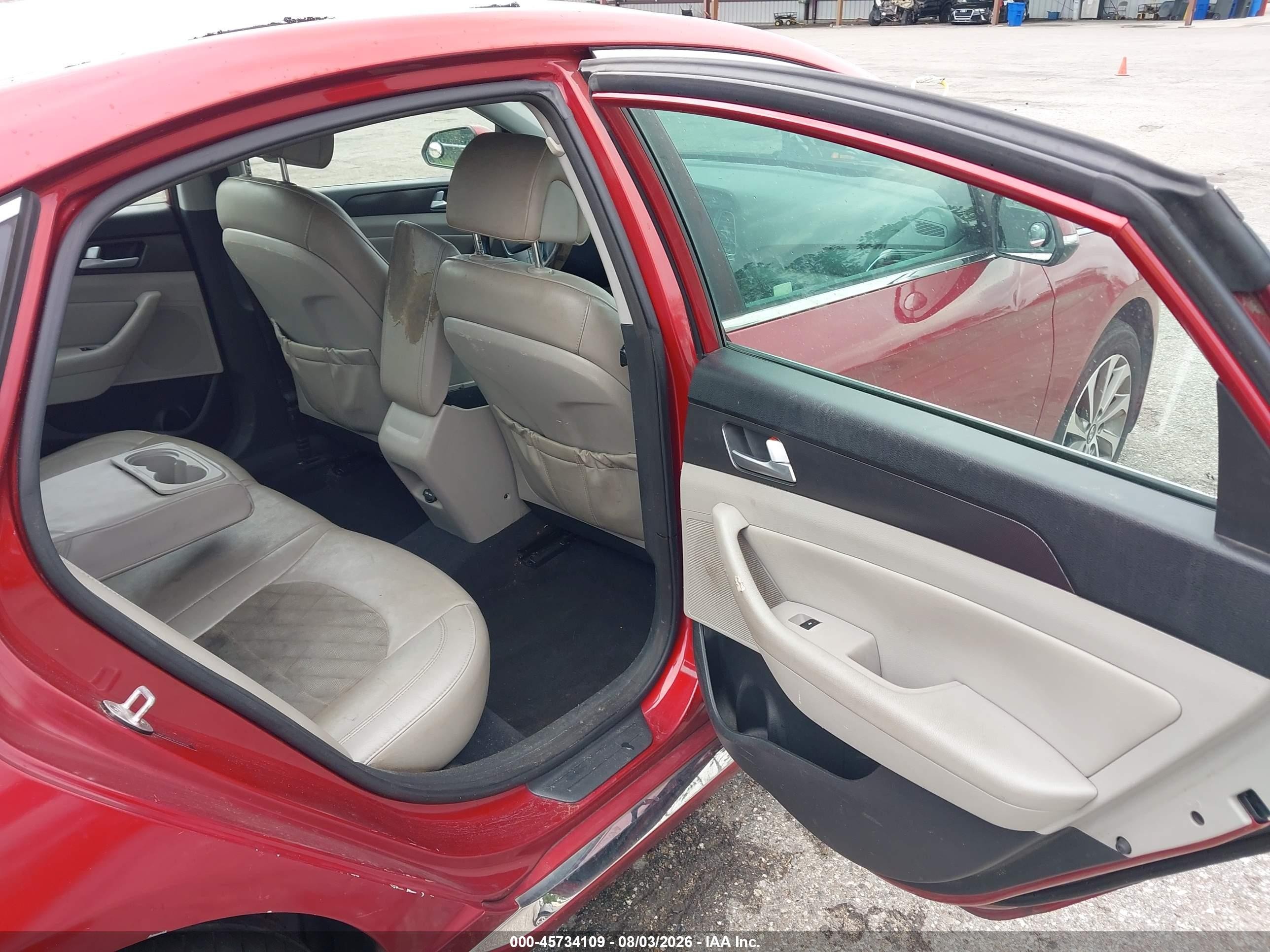 2015 Hyundai Sonata Sport Burgundy vin: 5NPE34AF9FH142074