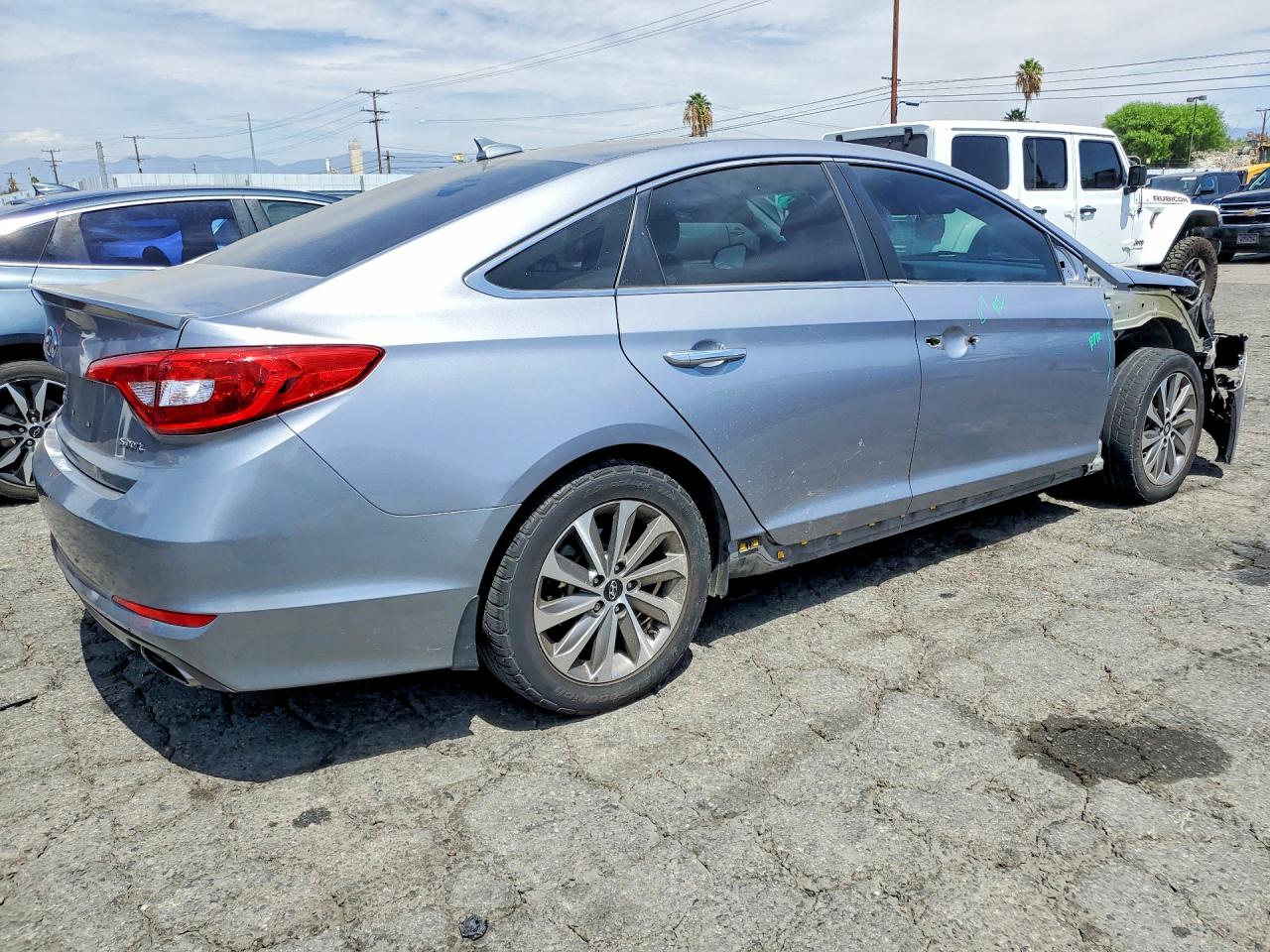 2015 Hyundai Sonata Sport Silver vin: 5NPE34AF9FH146898