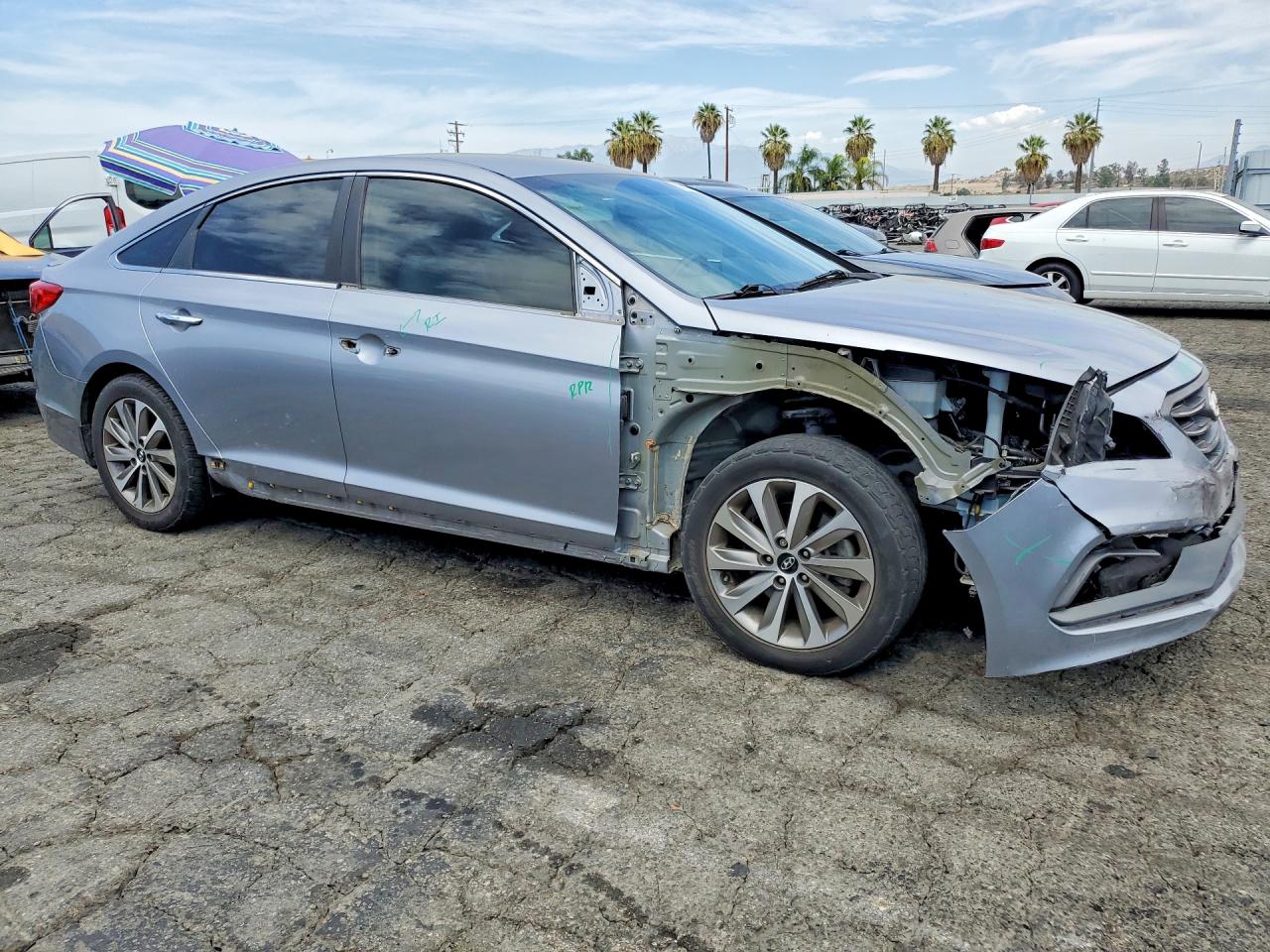 2015 Hyundai Sonata Sport Silver vin: 5NPE34AF9FH146898