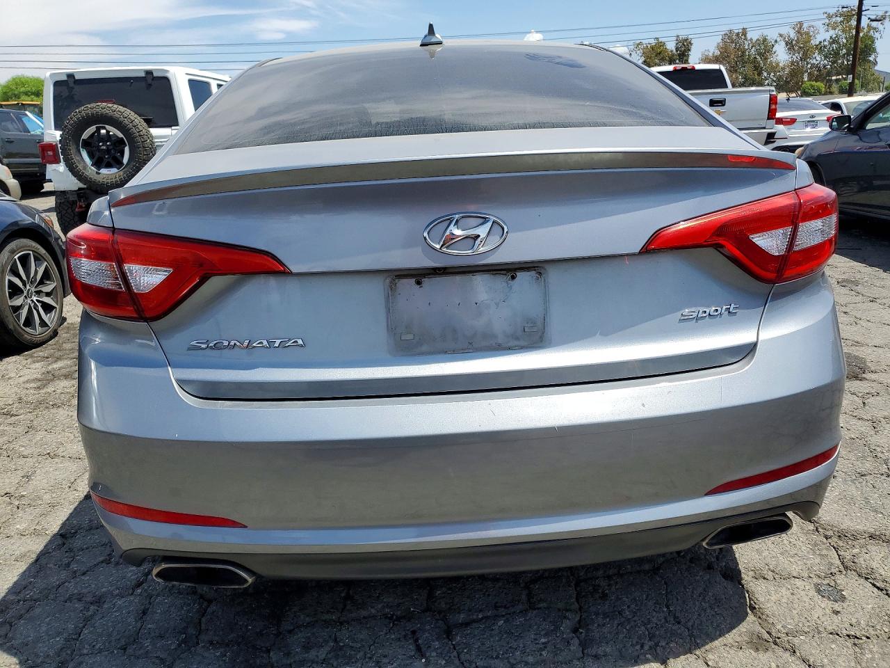 2015 Hyundai Sonata Sport Silver vin: 5NPE34AF9FH146898