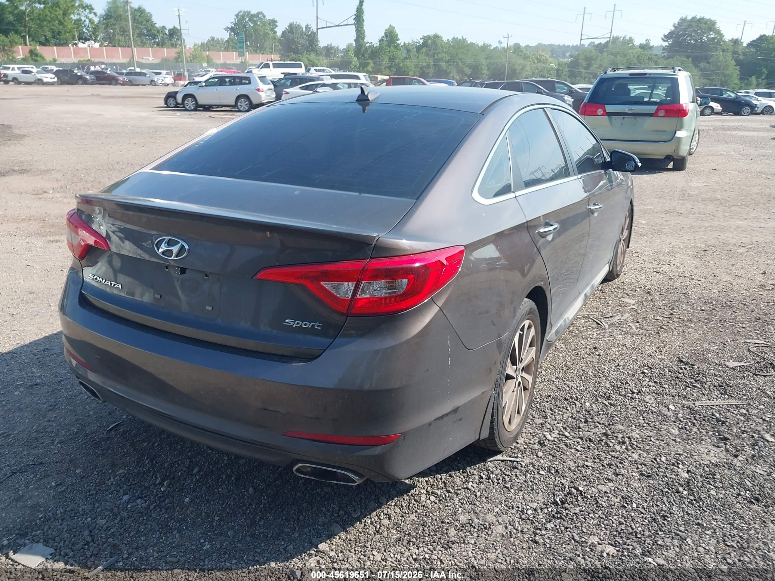 2015 Hyundai Sonata Sport Brown vin: 5NPE34AF9FH148716