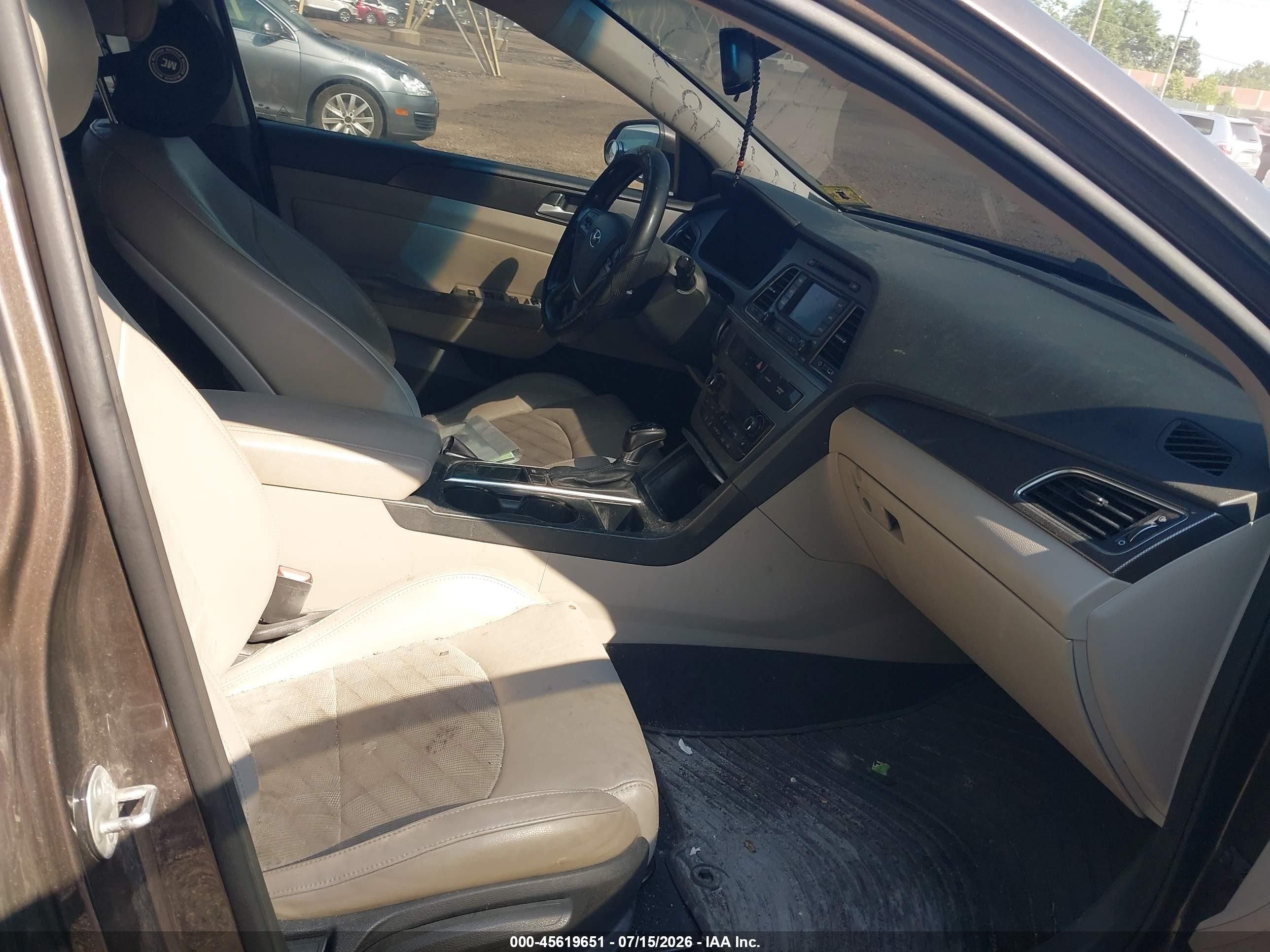 2015 Hyundai Sonata Sport Brown vin: 5NPE34AF9FH148716