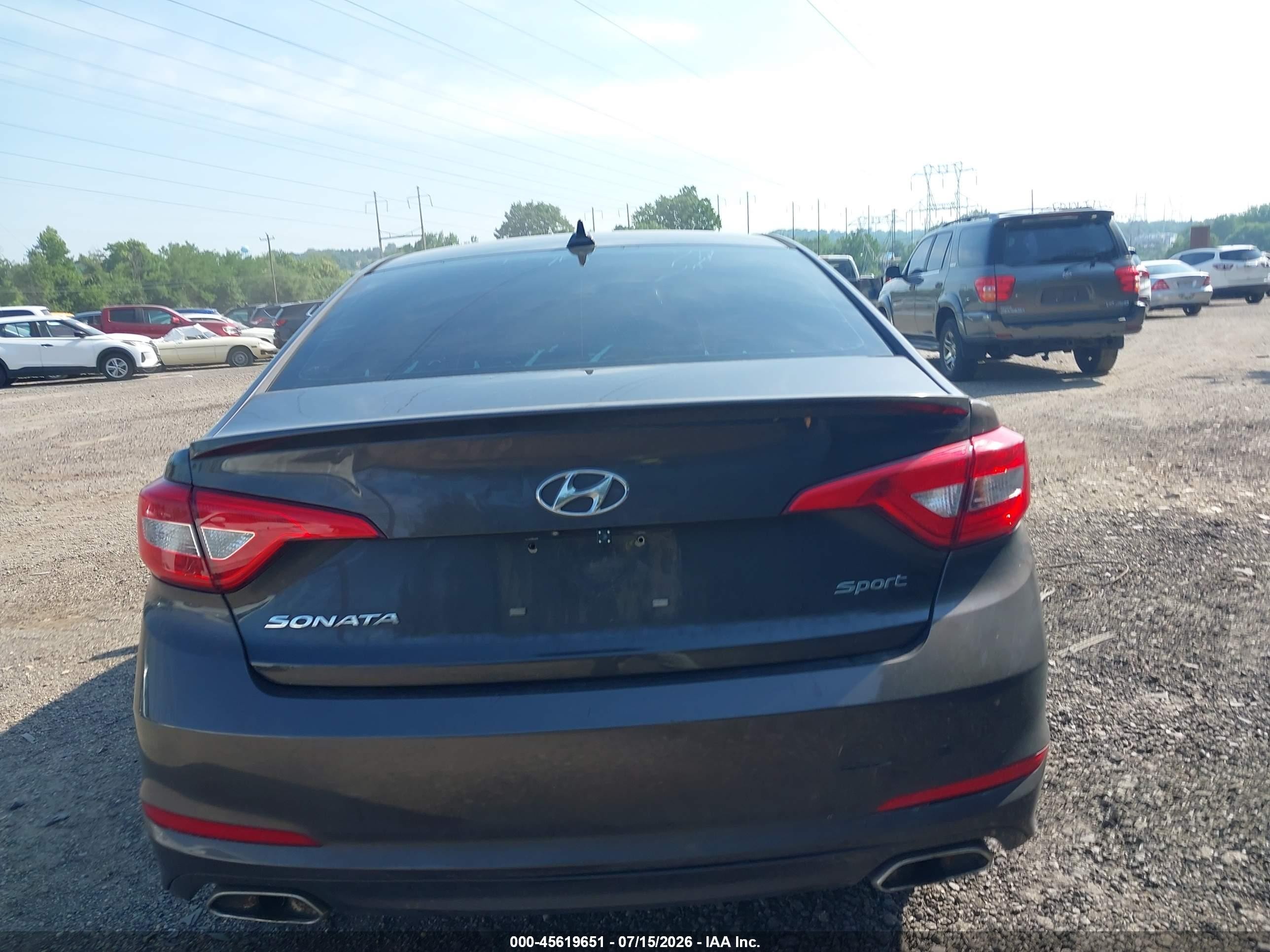 2015 Hyundai Sonata Sport Brown vin: 5NPE34AF9FH148716