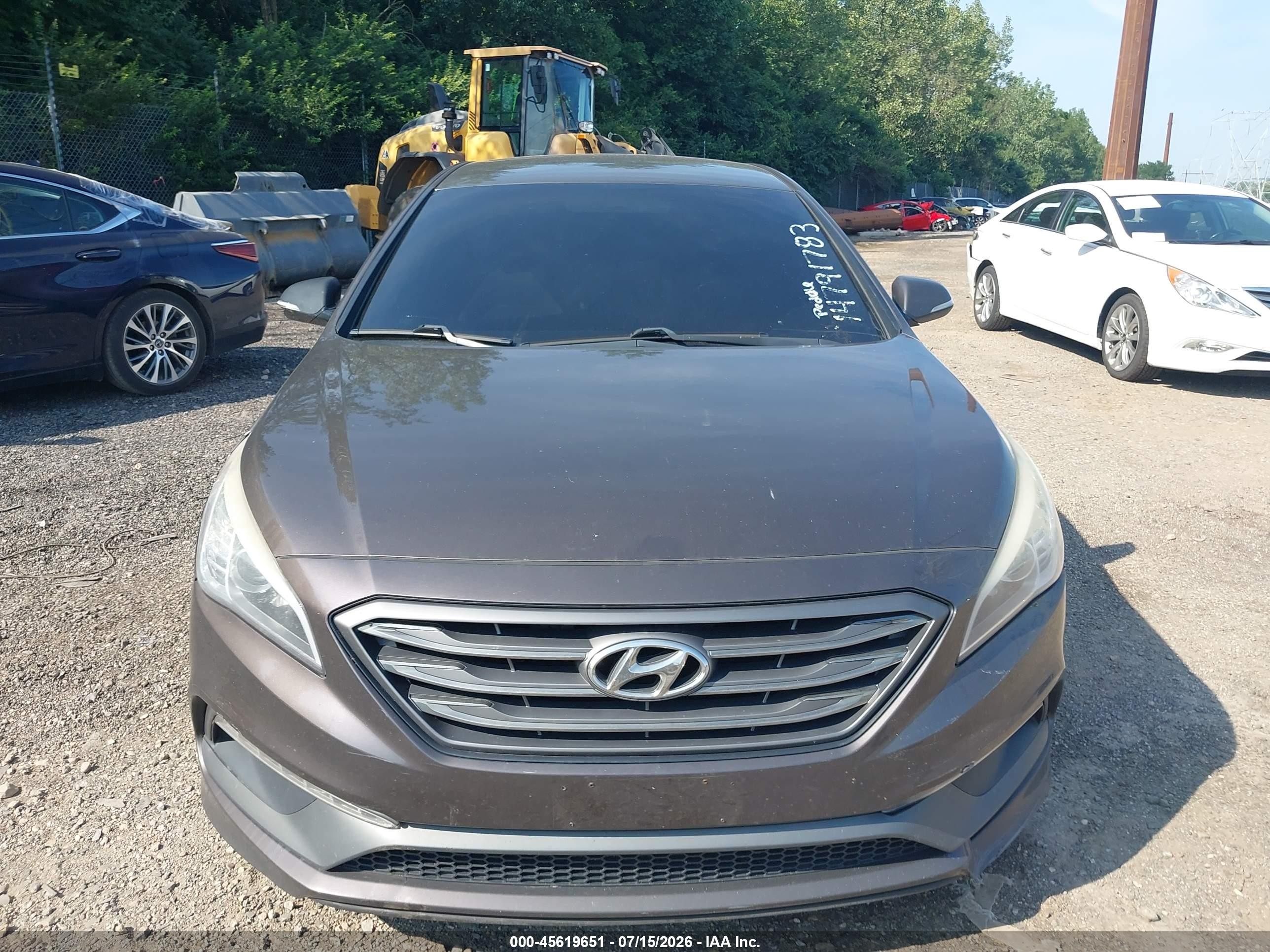 2015 Hyundai Sonata Sport Brown vin: 5NPE34AF9FH148716