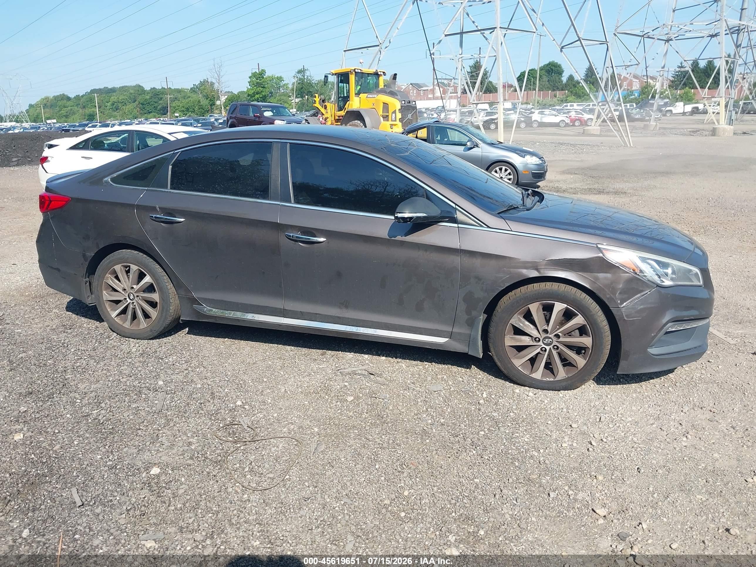 2015 Hyundai Sonata Sport Brown vin: 5NPE34AF9FH148716