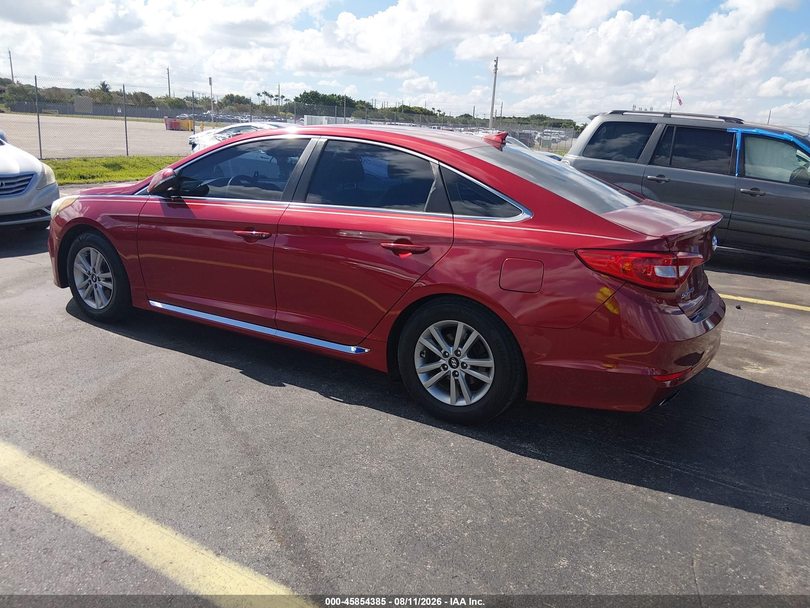 2015 Hyundai Sonata Sport Red vin: 5NPE34AF9FH180310