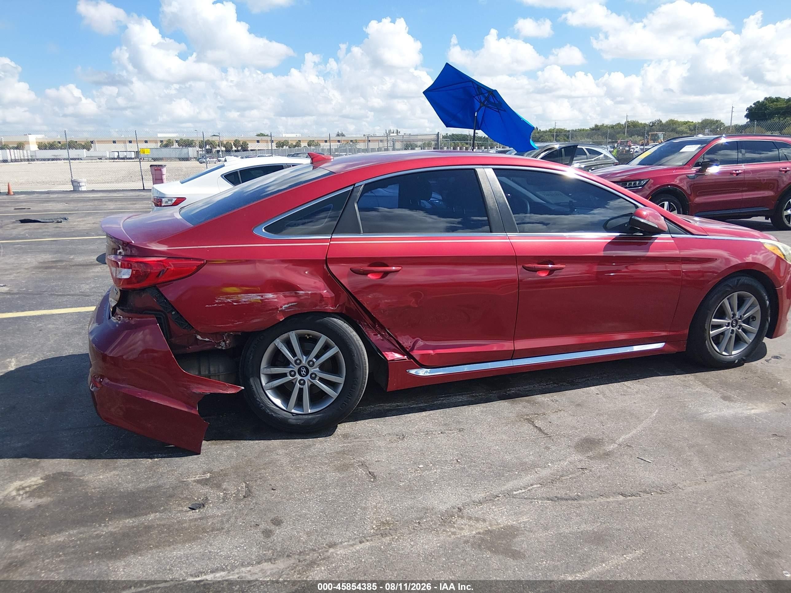 2015 Hyundai Sonata Sport Red vin: 5NPE34AF9FH180310