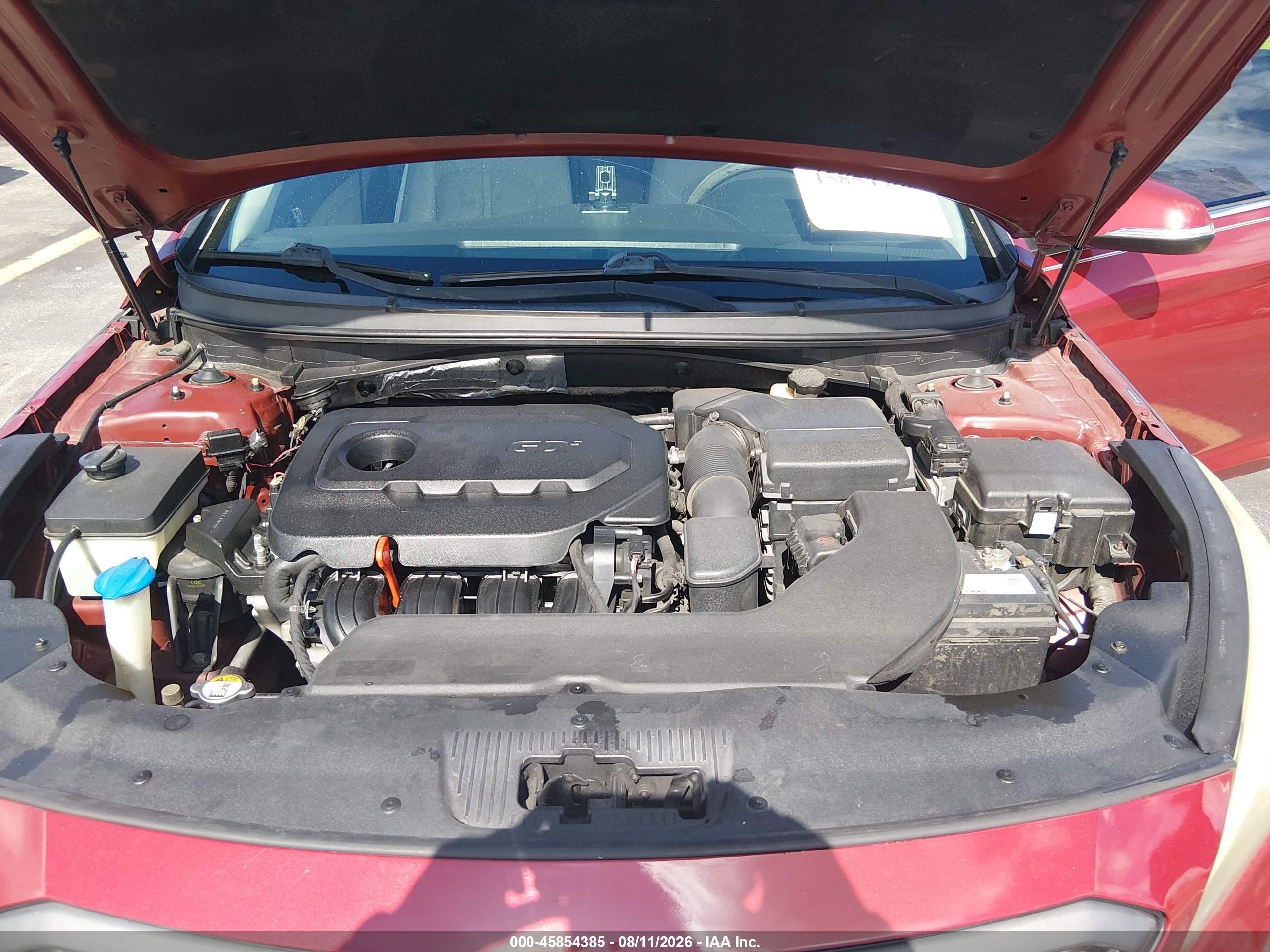 2015 Hyundai Sonata Sport Red vin: 5NPE34AF9FH180310