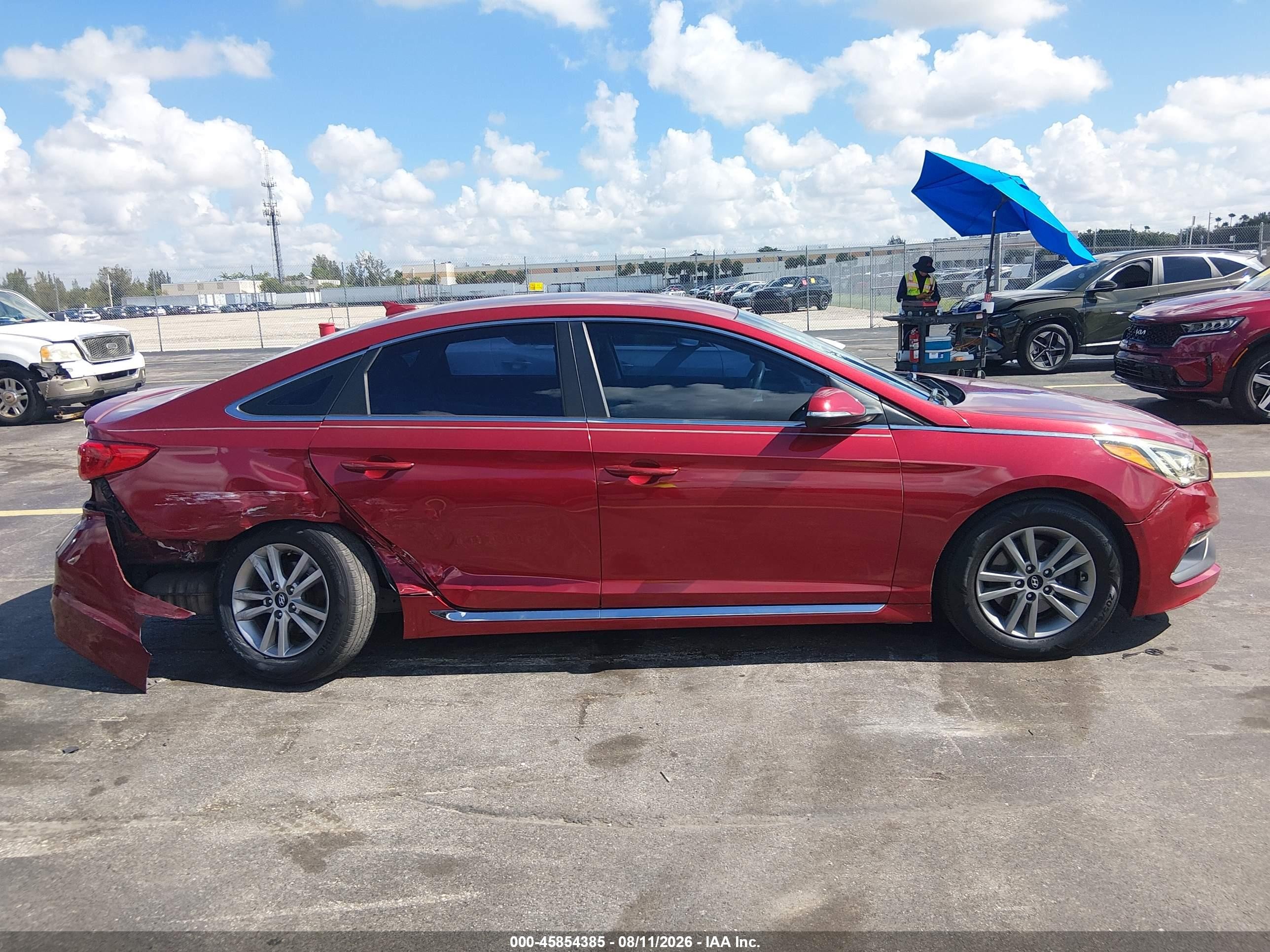 2015 Hyundai Sonata Sport Red vin: 5NPE34AF9FH180310