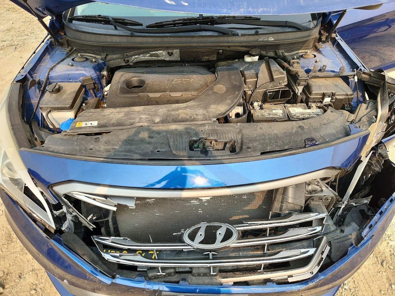 2015 Hyundai Sonata Sport Blue vin: 5NPE34AF9FH213404